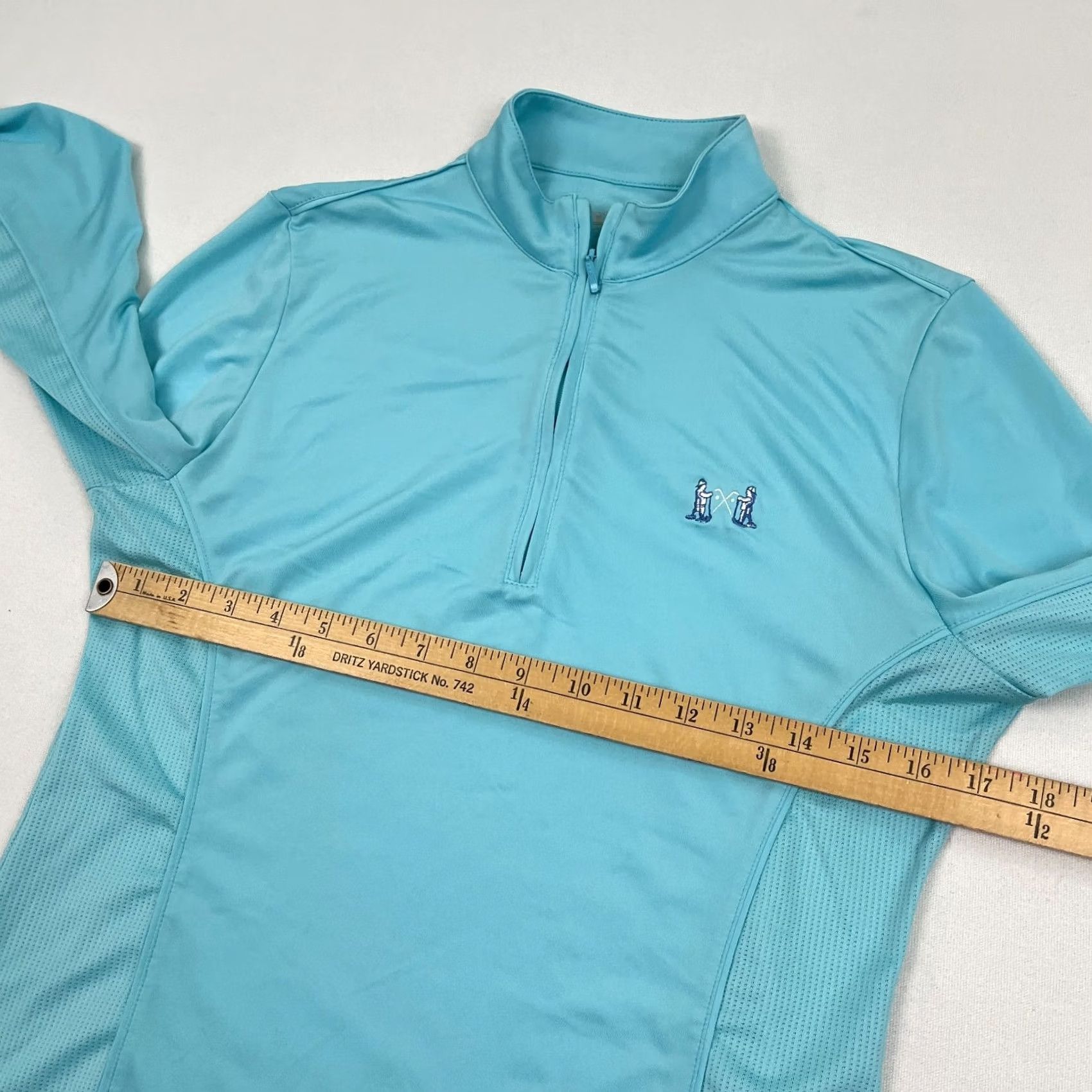 Peter Millar Peter Millar Jacket Womens S Blue 1/4 Zip UPF Golf Links of America Pullover Athletic Breathable 1/2 Zip Classic Outdoor Athleisure Zip Front Size S / US 4 / IT 40 - 7 Thumbnail