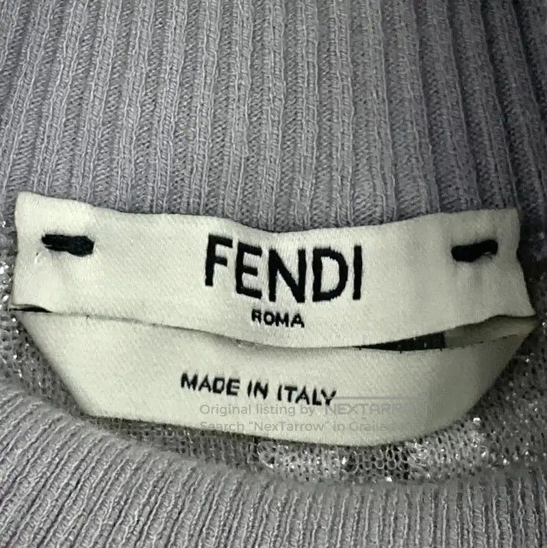 Fendi FENDI Gray Knitted Sweater for Women . Size M / US 6-8 / IT 42-44 - 5 Thumbnail