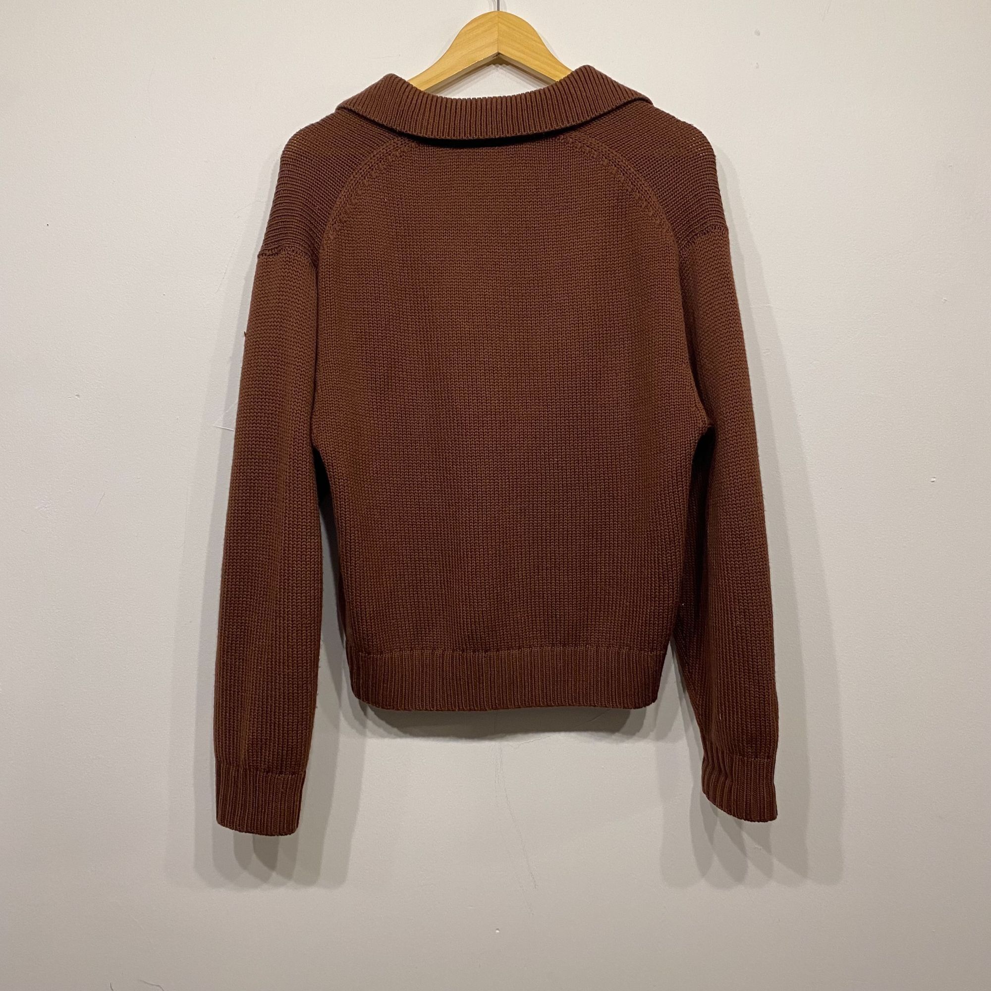 Aritzia Aritzia Wilfred Merino Wool Knit Brown Collared Sweater Size Size S / US 4 / IT 40 - 5 Thumbnail