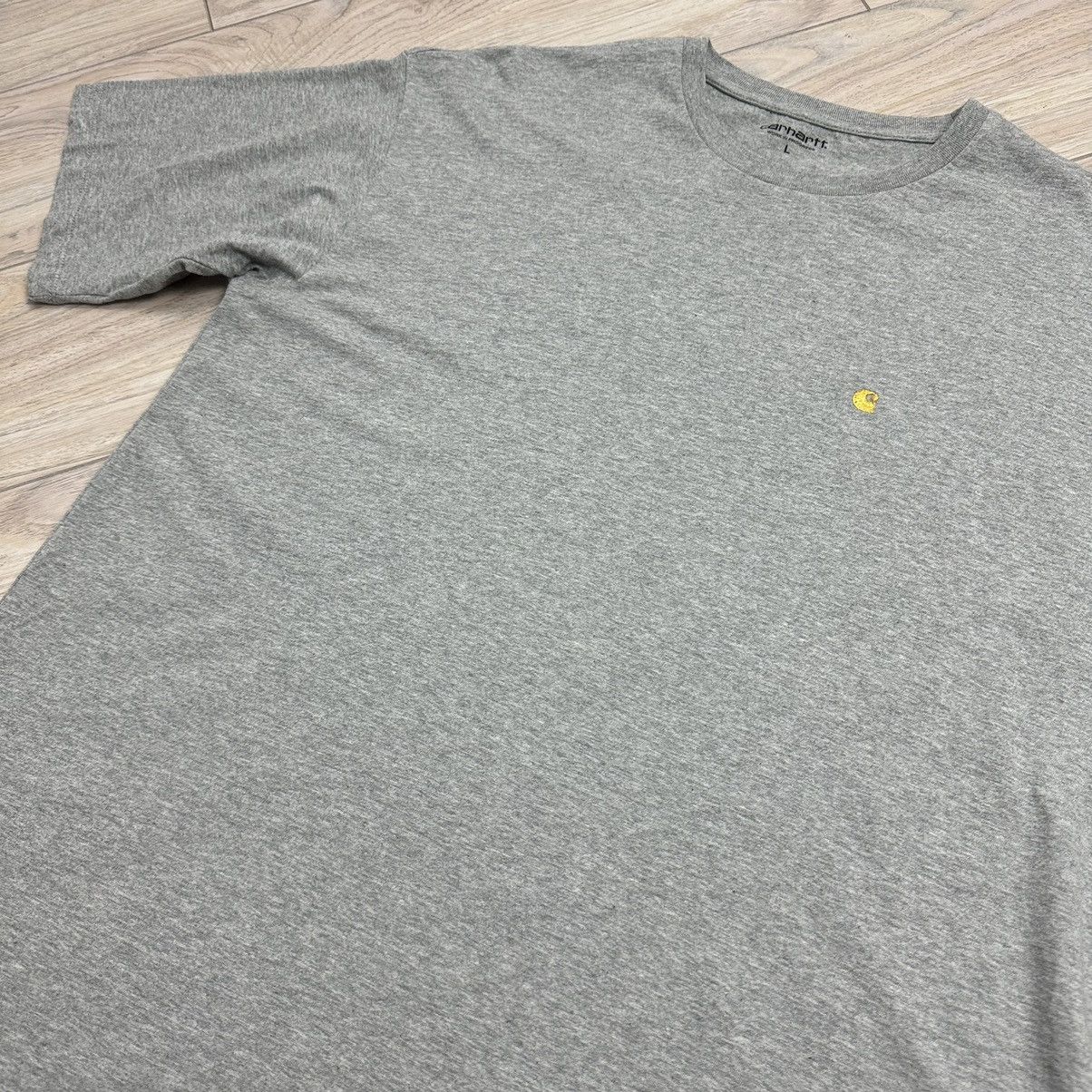 Carhartt Essential Carhartt Small Logo Embroidered Chase Grey Tee Size US L / EU 52-54 / 3 - 4 Thumbnail