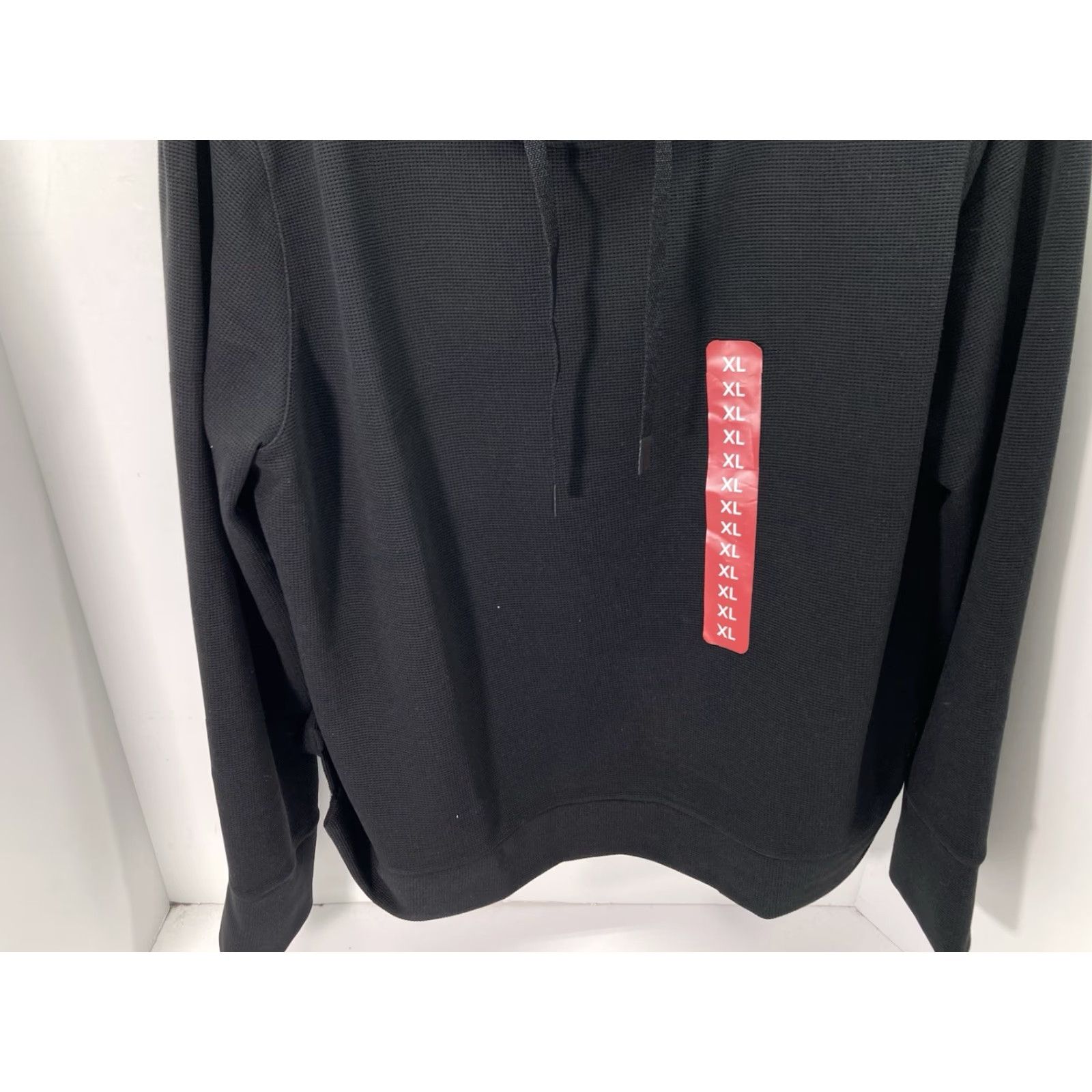 DKNY DKNY Waffle Hoodie Sweatshirt Women XL Black Long Sleeve Pullover Crop NWT Size XL / US 12-14 / IT 48-50 - 3 Thumbnail