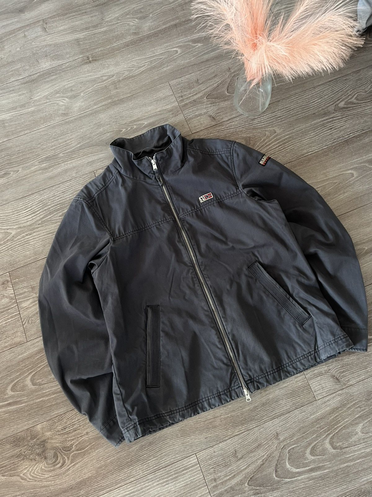 Napapijri × Vintage ‼️Vintage Napapijri Heavy Hard Cotton Streetwear Jacket‼️ Size US XL / EU 56 / 4 - 8 Thumbnail