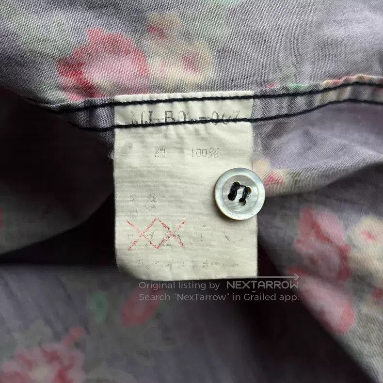 Yohji Yamamoto Yohji Yamamoto size os 90s Rose Full Print Floral Shirt Size US M / EU 48-50 / 2 - 7 Thumbnail