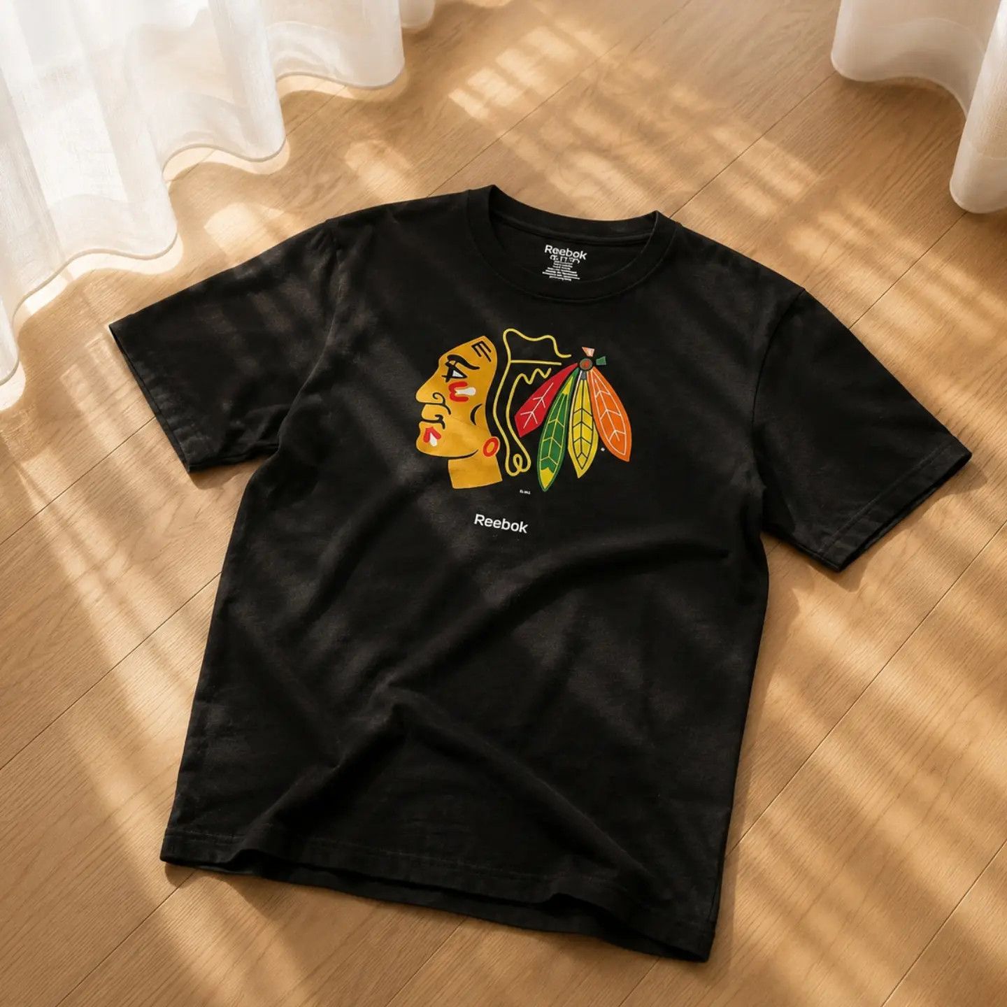 NHL Reebok NHL Chigaco Blackhawks Hockey Tee Shirt ( M ) Size US M / EU 48-50 / 2 - 1 Thumbnail