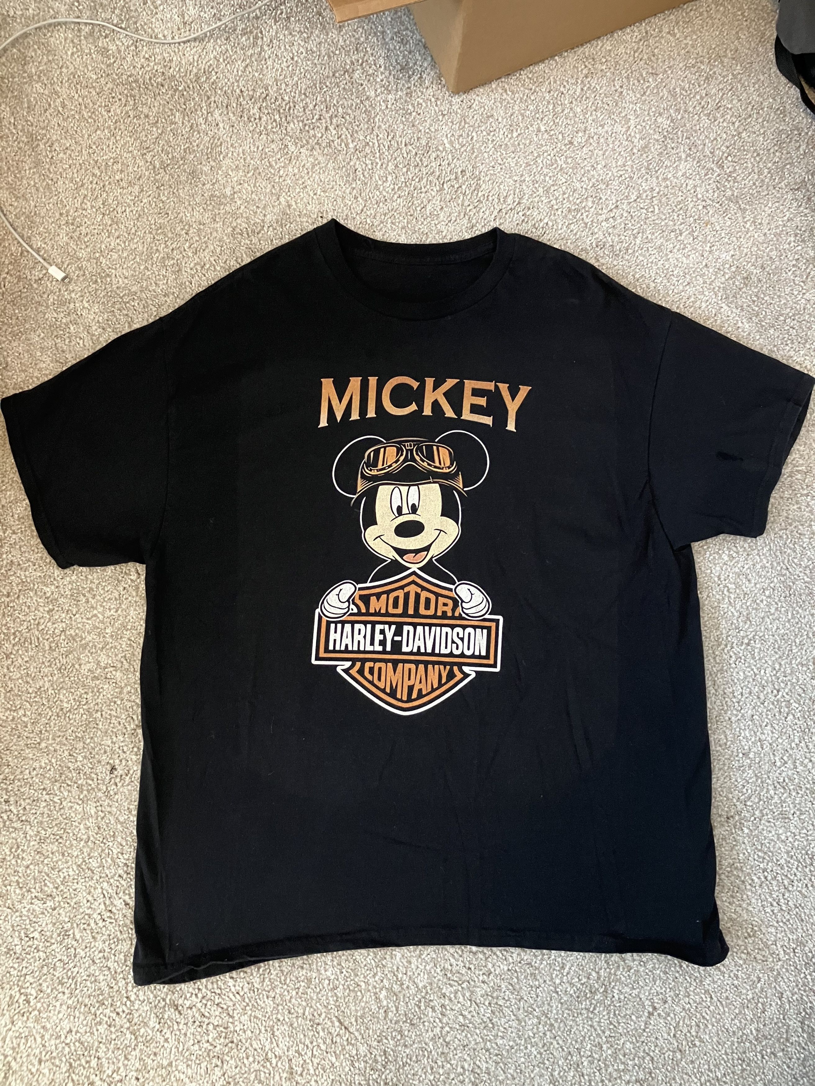 Harley Davidson × Mickey Mouse Vintage Harley Davidson/Mickey Mouse T-Shirt Size US L / EU 52-54 / 3 - 1 Thumbnail