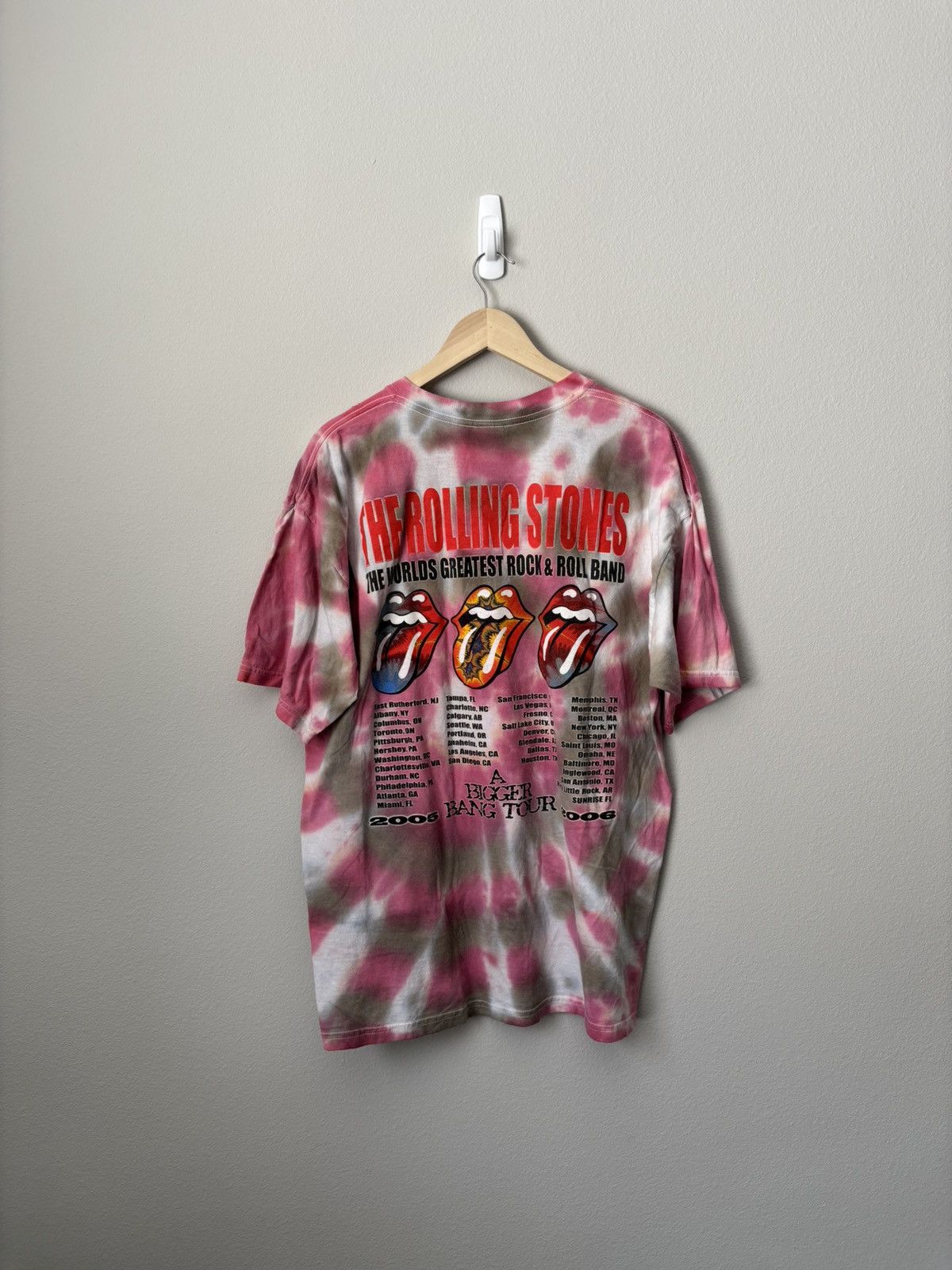 The Rolling Stones Vintage 2005-06 Rolling Stones A Bigger Bang Tour Shirt Size US L / EU 52-54 / 3 - 2 Thumbnail