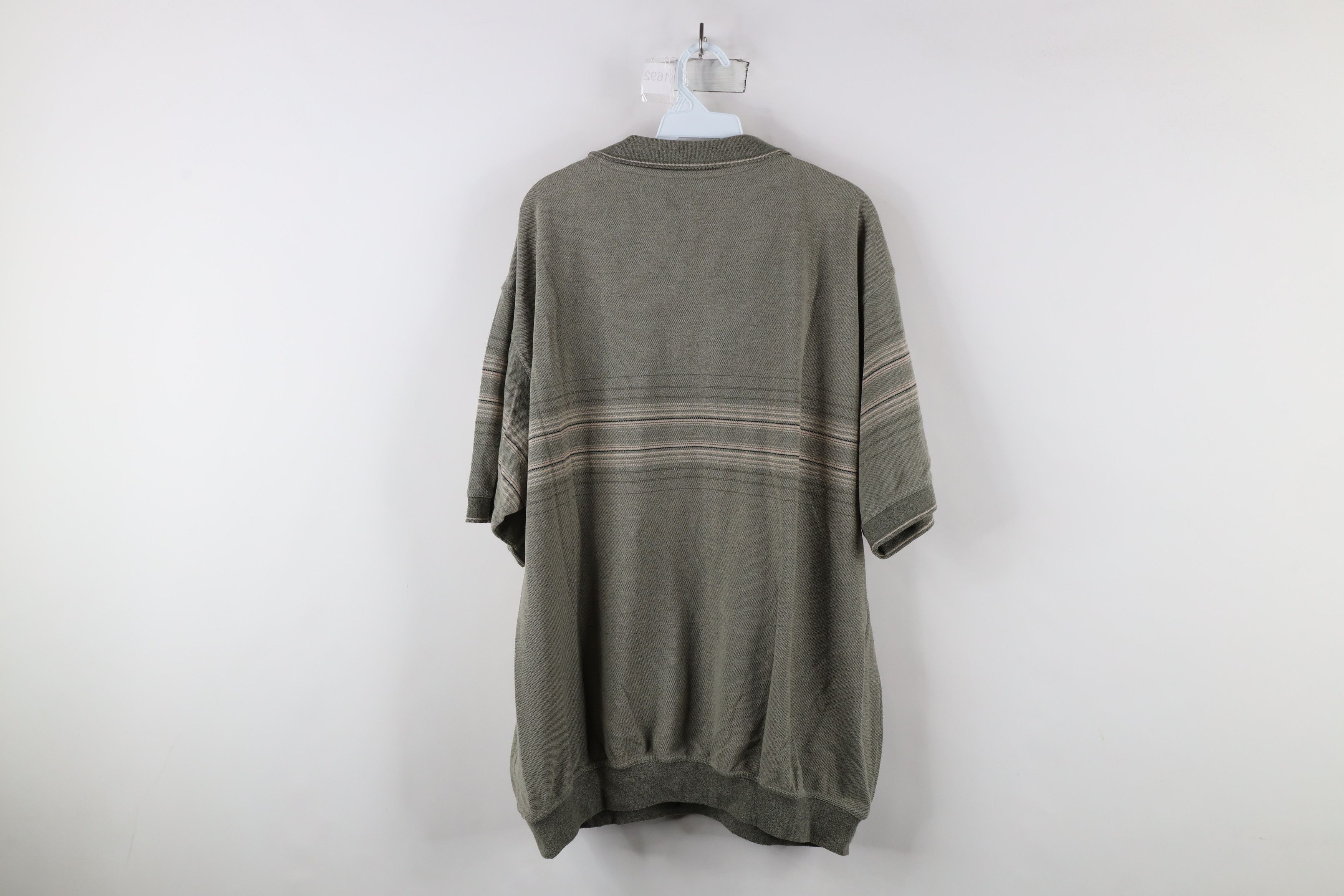 Vintage Vintage 90s Streetwear Collared Pullover Polo Shirt Green Size US XXL / EU 58 / 5 - 8 Thumbnail