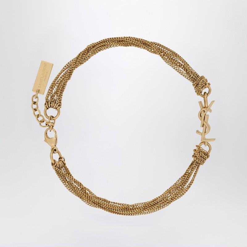 Saint Laurent Paris Saint Laurent Metal Bracelet With Cassandre Tassel Size ONE SIZE - 1 Thumbnail