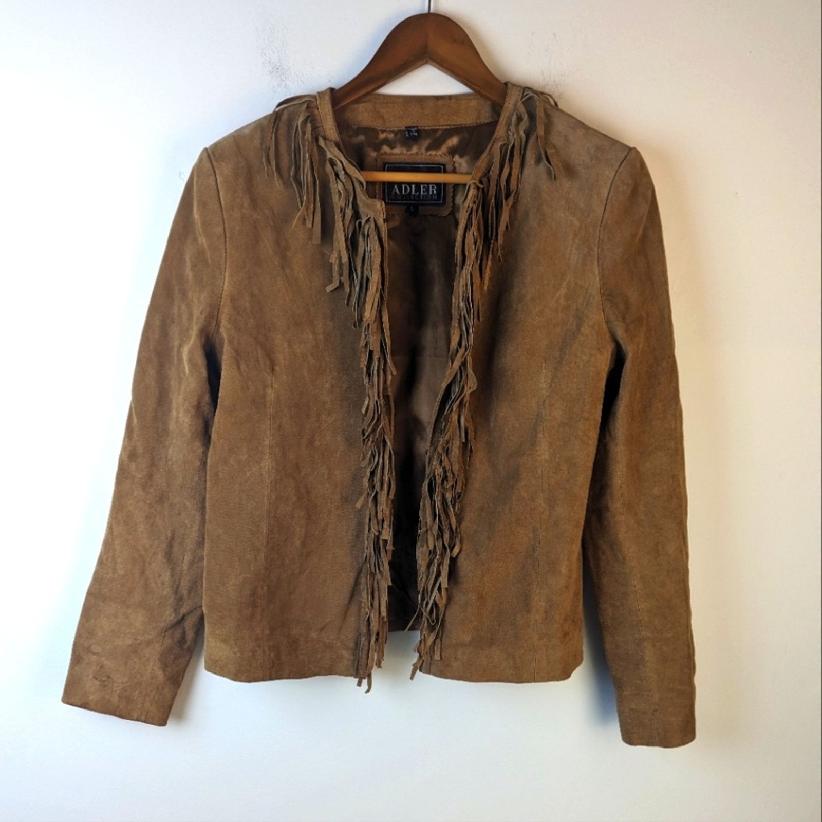 Adler Adler Leather Fringe Jacket / Large Size L / US 10 / IT 46 - 1 Thumbnail