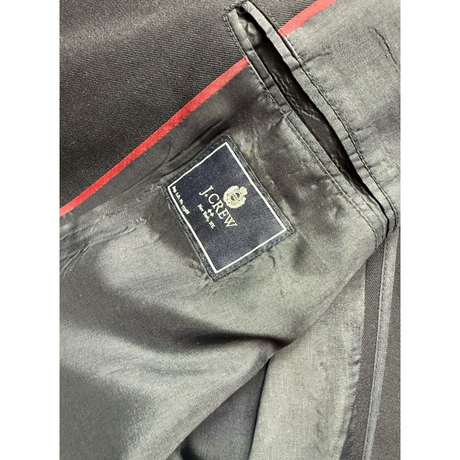 J.Crew J.CREW Ludlow Blazer Mens 42R Black Wool 3 Button Sport Coat Shirt Jacket Coat Size 42R - 5 Thumbnail