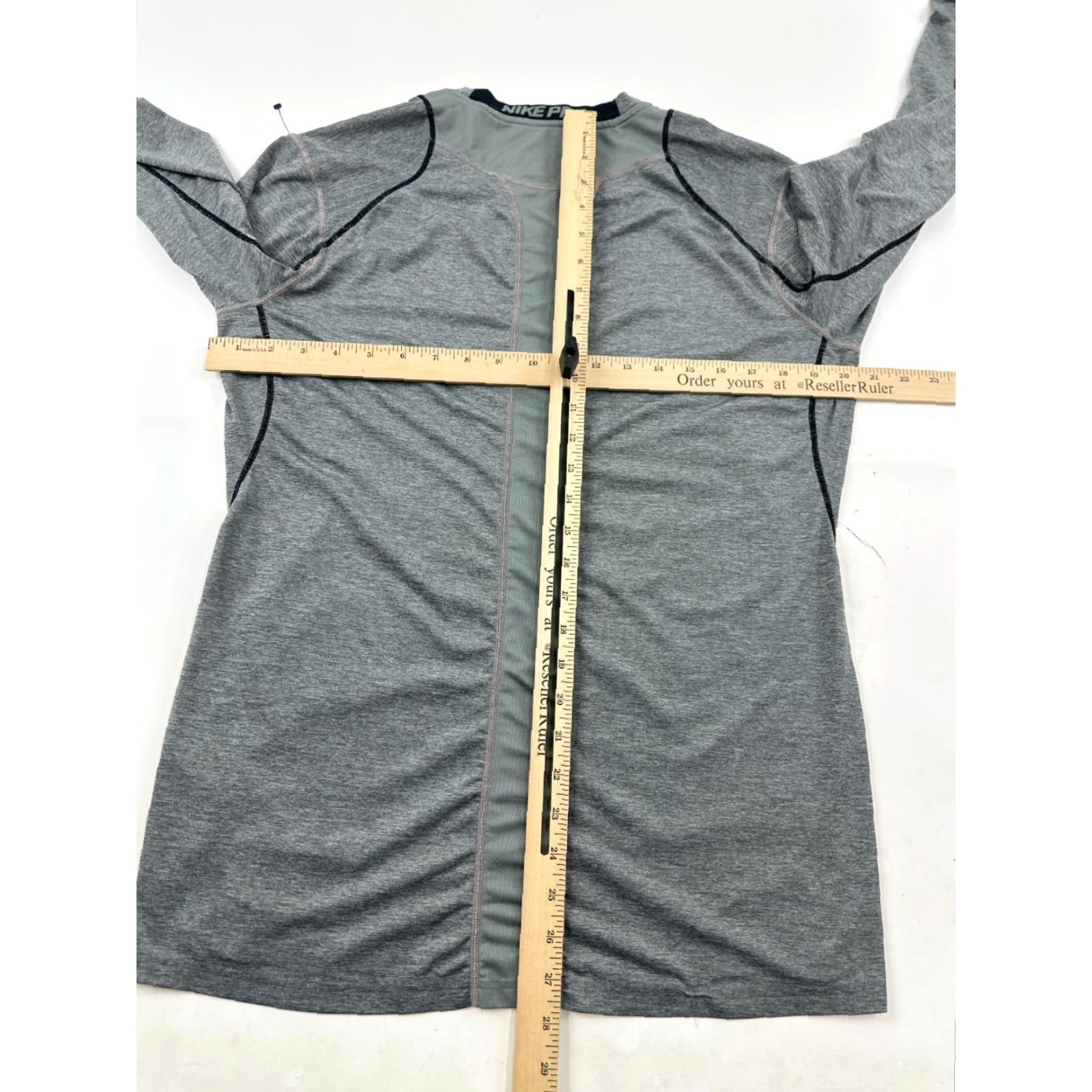 Nike Nike Pro Shirt Mens Medium Gray Heather Dri-Fit Slim Fitted Workout Training Tee Size US M / EU 48-50 / 2 - 6 Thumbnail
