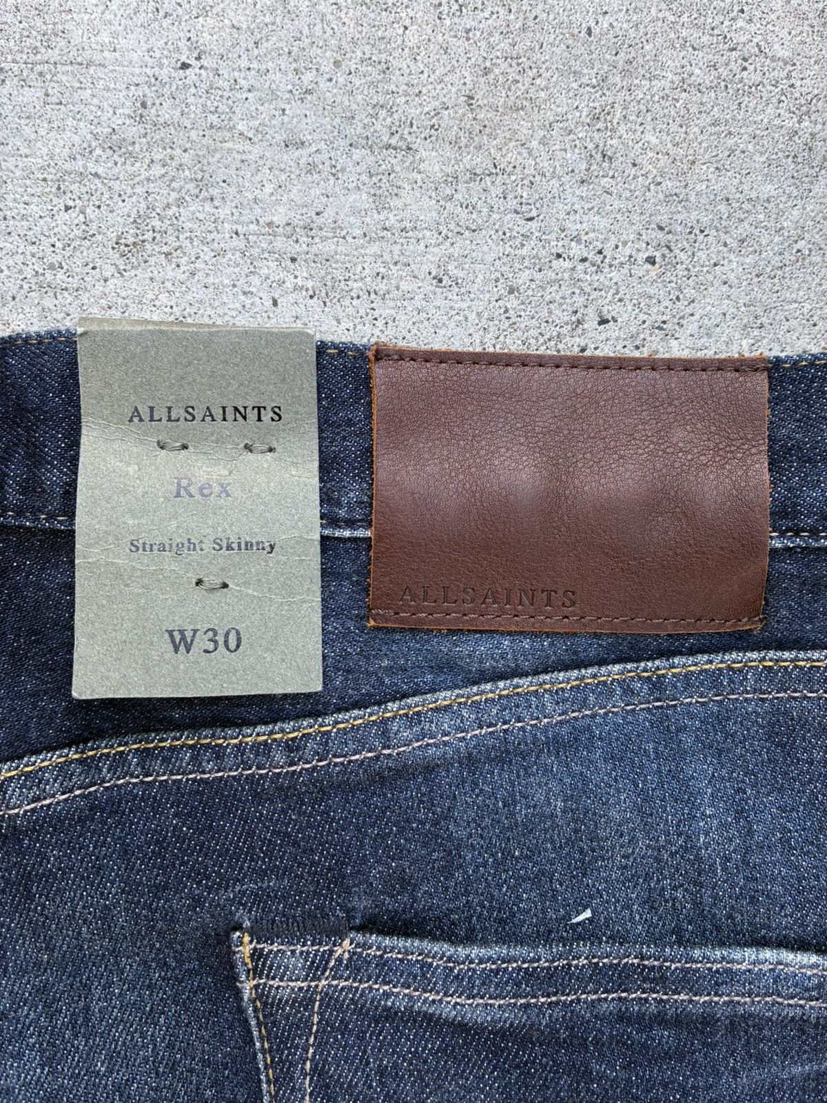 Allsaints Allsaints mid indigo straight skinny jeans Size US 30 / EU 46 - 4 Thumbnail