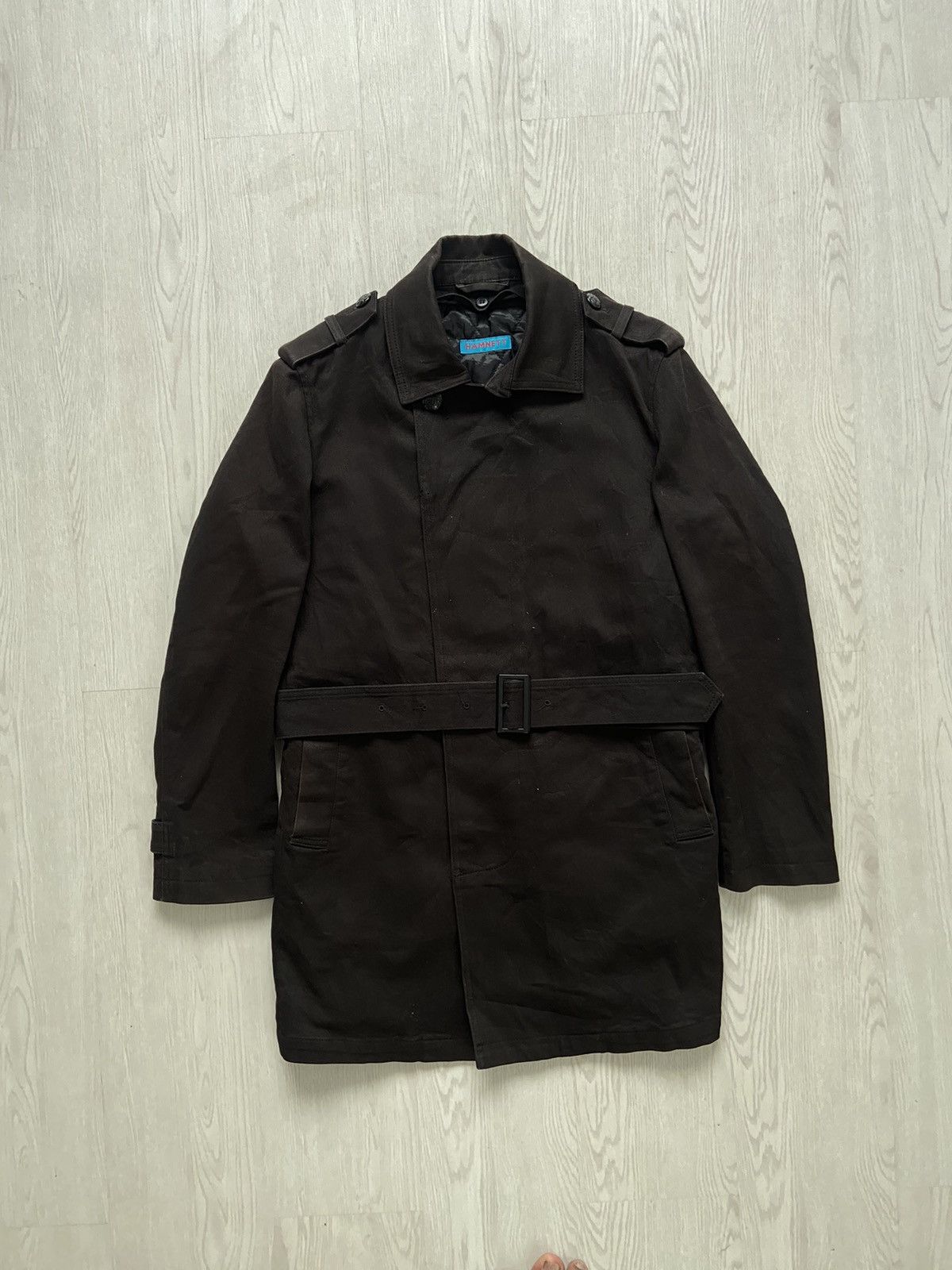 Boy London × Katharine Hamnett London Vintage 1990’s Katharine Hamnett Military Trench Belt Jacket Size US L / EU 52-54 / 3 - 2 Thumbnail