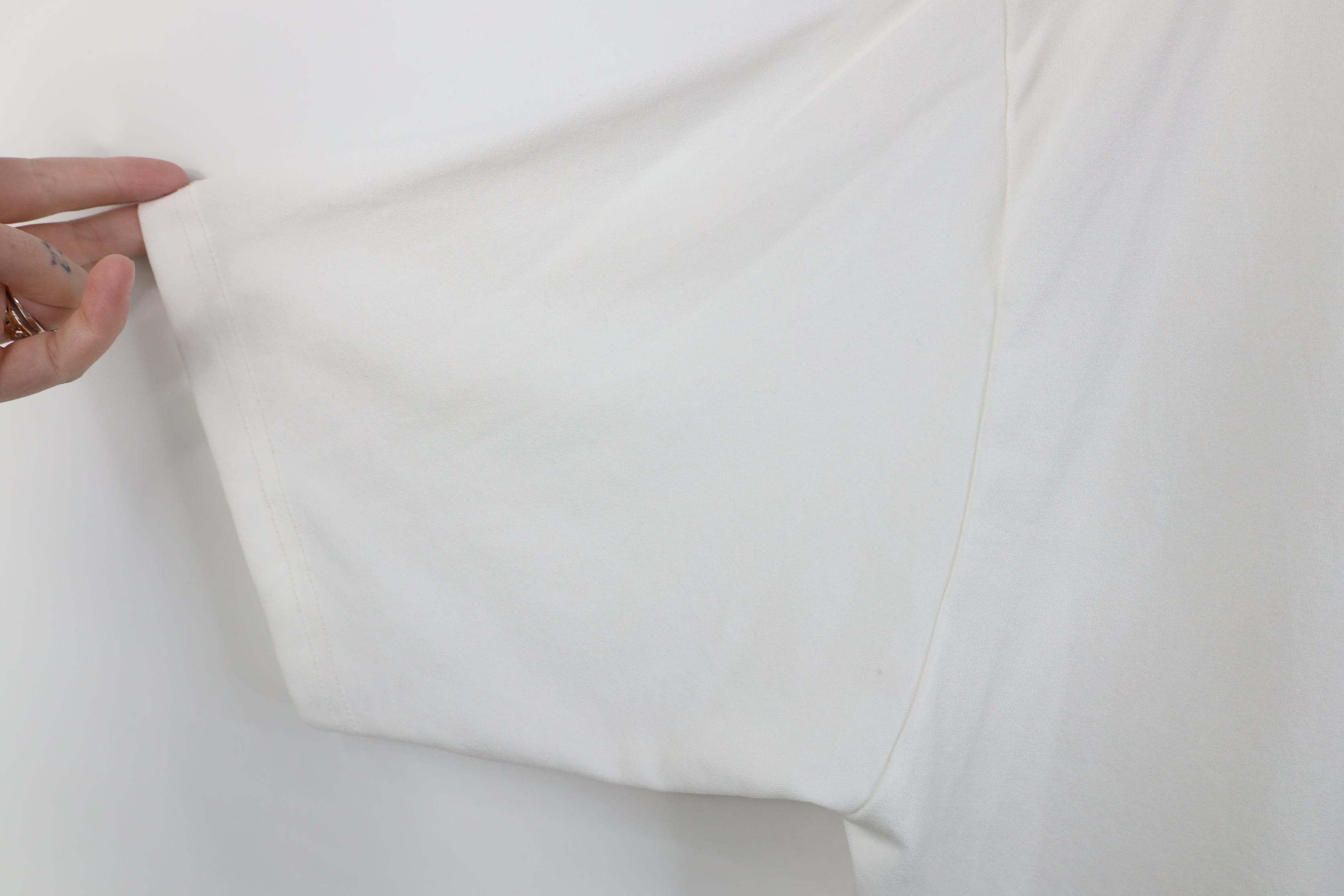 Nike Vintage Y2K Nike Mini Swoosh Knit Short Sleeve T-Shirt White Size US L / EU 52-54 / 3 - 9 Thumbnail