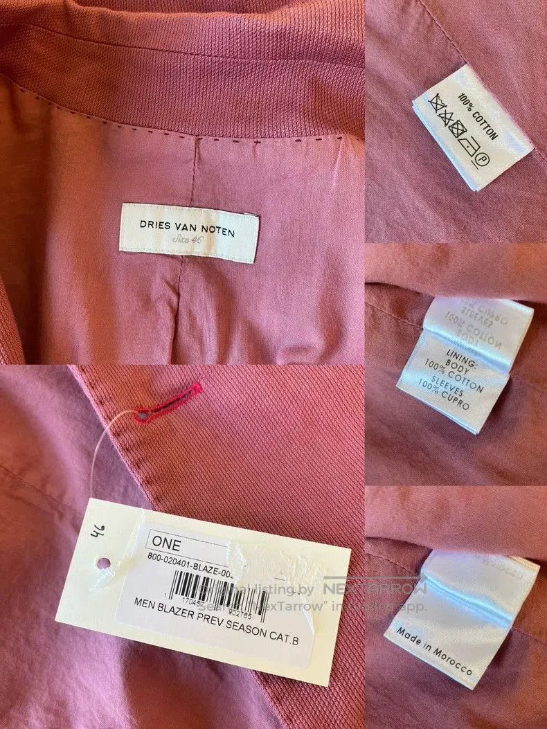 Dries Van Noten Dries Van Noten Rose Blazer Coat New. Size US S / EU 44-46 / 1 - 9 Thumbnail