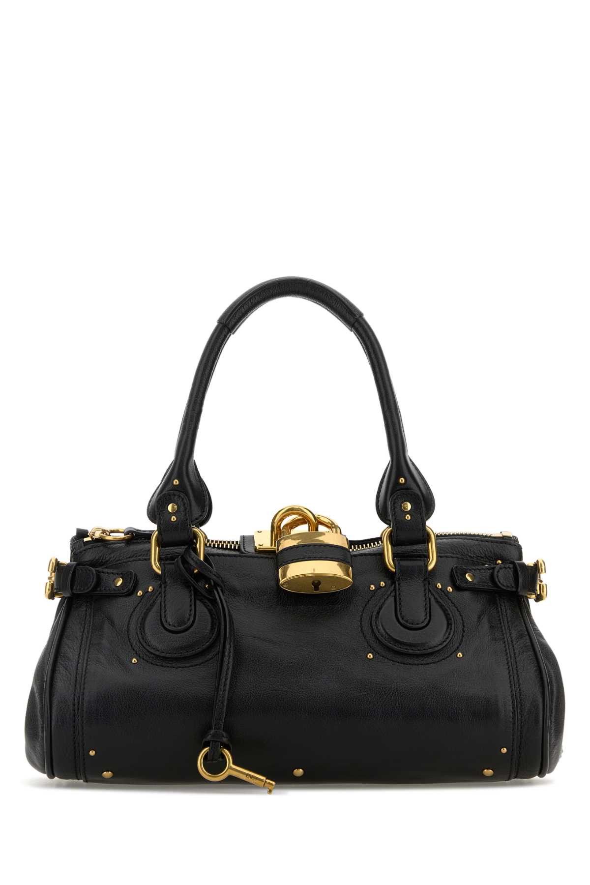 Chloe Black Leather Paddington Shoulder Bag Size ONE SIZE - 1 Thumbnail