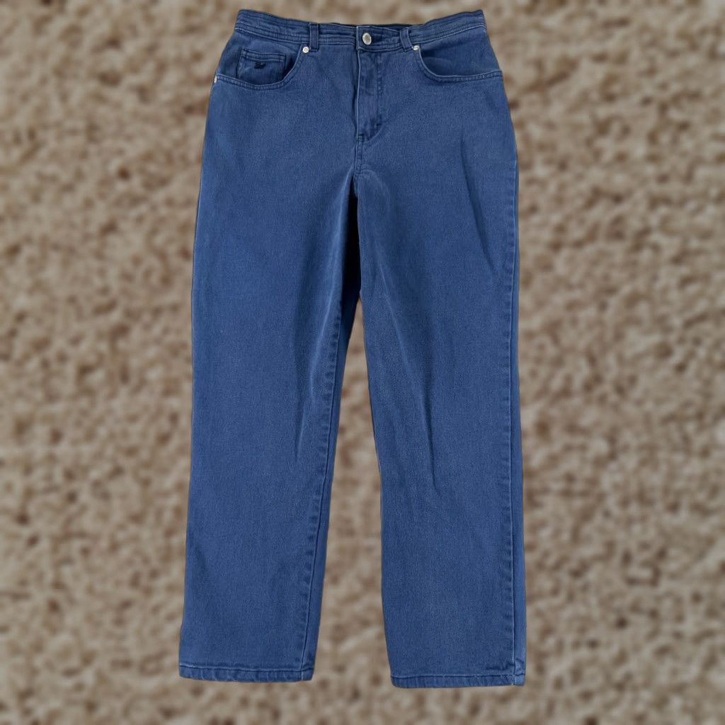 Gloria Vanderbilt Gloria Vanderbilt Amanda Jeans Women's 28 Blue Denim Cotton Blend Stretch 28x26 Jeans Women's 5-Pocket Design Regular Blue 90s? Size 28" / US 6 / IT 42 - 1 Thumbnail