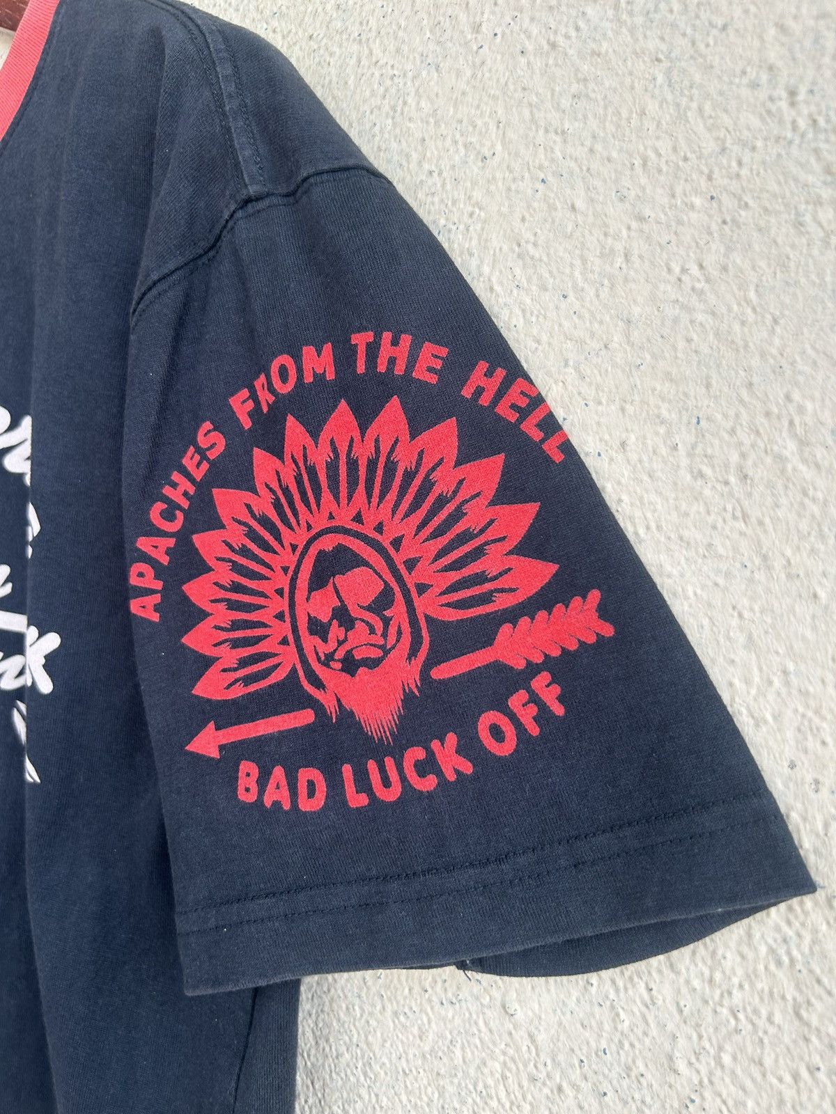 Indian Motorcycle × Tedman Devil’s Chief Apaches From The Hell Tshirt Size US XS / EU 42 / 0 - 4 Thumbnail