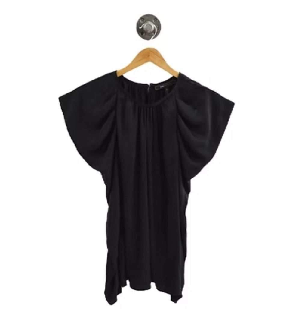 Bcbgmaxazria NWT BCBG Maxazria Black Leg of Mutton Sleeves Blouse Size XS / US 0-2 / IT 36-38 - 1 Thumbnail