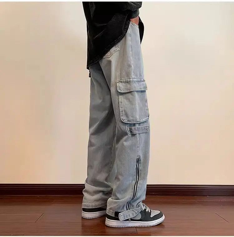 Japanese Brand Retro High Street Straight Zipper Jeans Size US 32 / EU 48 - 4 Thumbnail