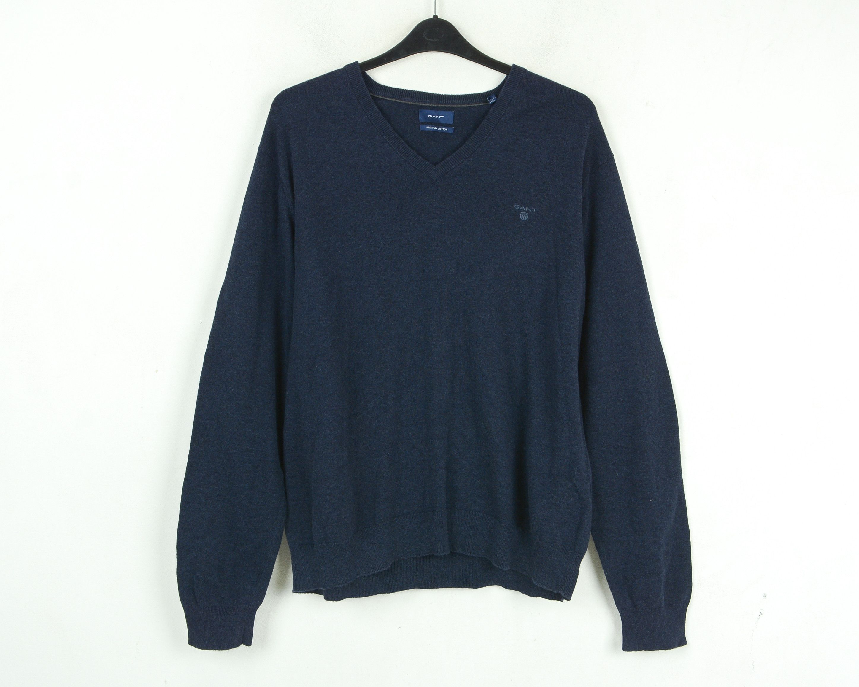 Gant Premium Cotton Sweater 2XL Pullover V-Neck Jumper Knit Top Size US XXL / EU 58 / 5 - 1 Thumbnail