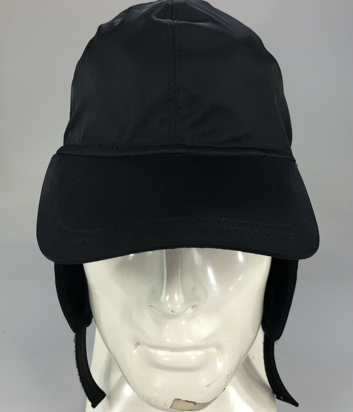 Prada Prada 🇮🇹 black techno logo insulated trapper cap M NWT Size ONE SIZE - 14 Thumbnail
