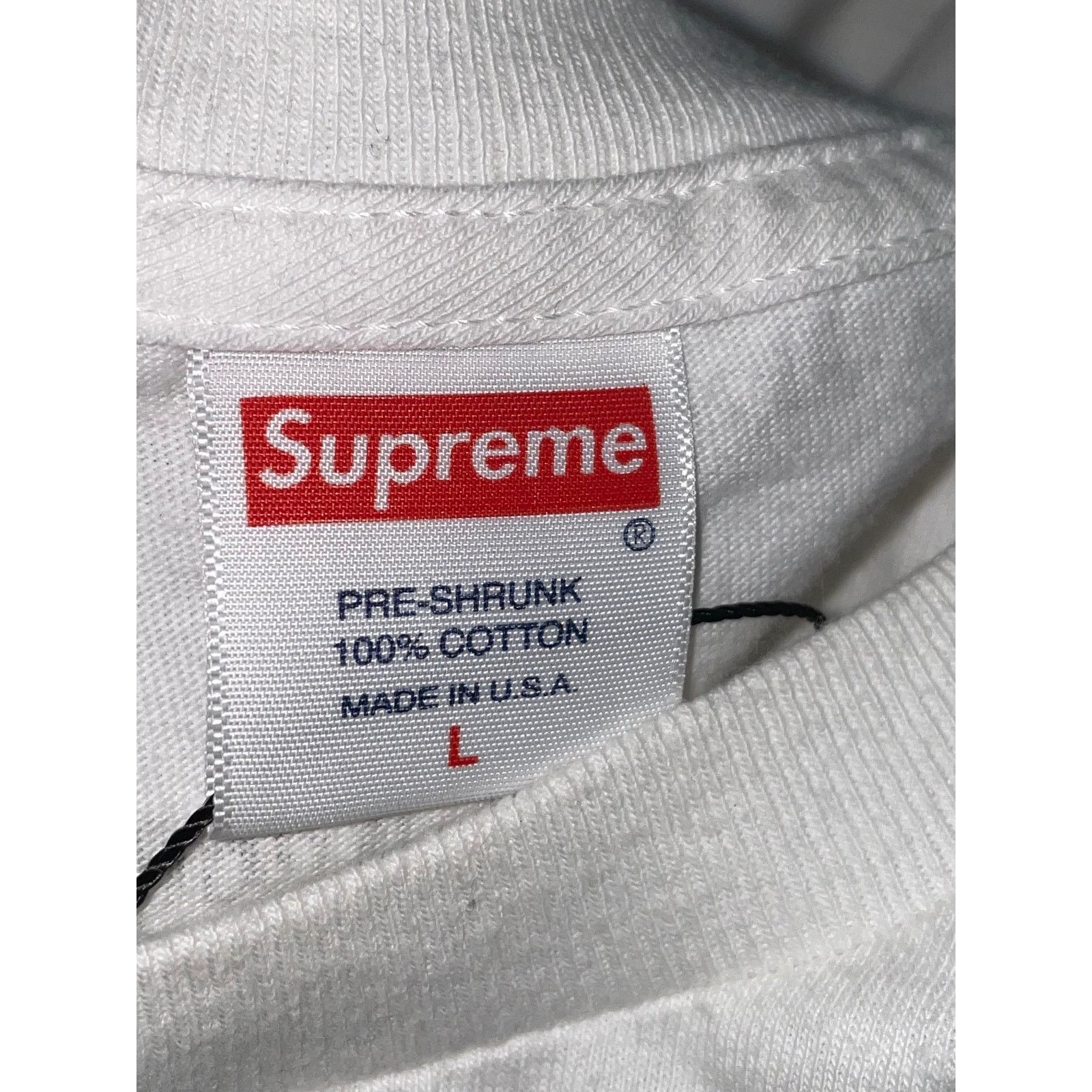 Supreme Supreme Gilbert and George White LS Size US L / EU 52-54 / 3 - 5 Thumbnail