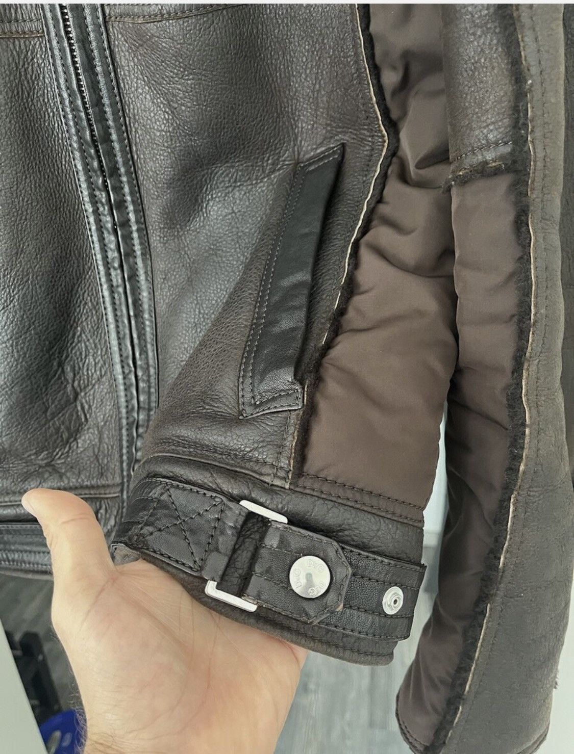 Dolce & Gabbana VINTAGE AVIATOR SHEARLING JACKET Size US M / EU 48-50 / 2 - 8 Thumbnail