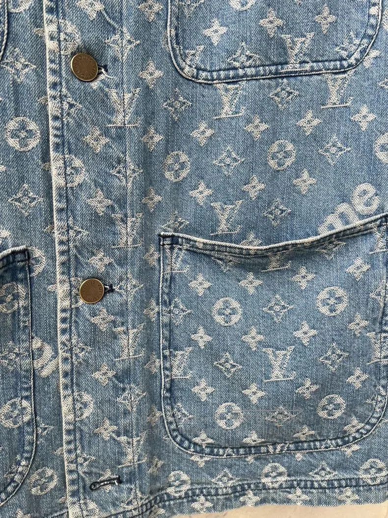 Louis Vuitton Supreme LV Four-Pocket Denim Jacket. Size US M / EU 48-50 / 2 - 3 Thumbnail