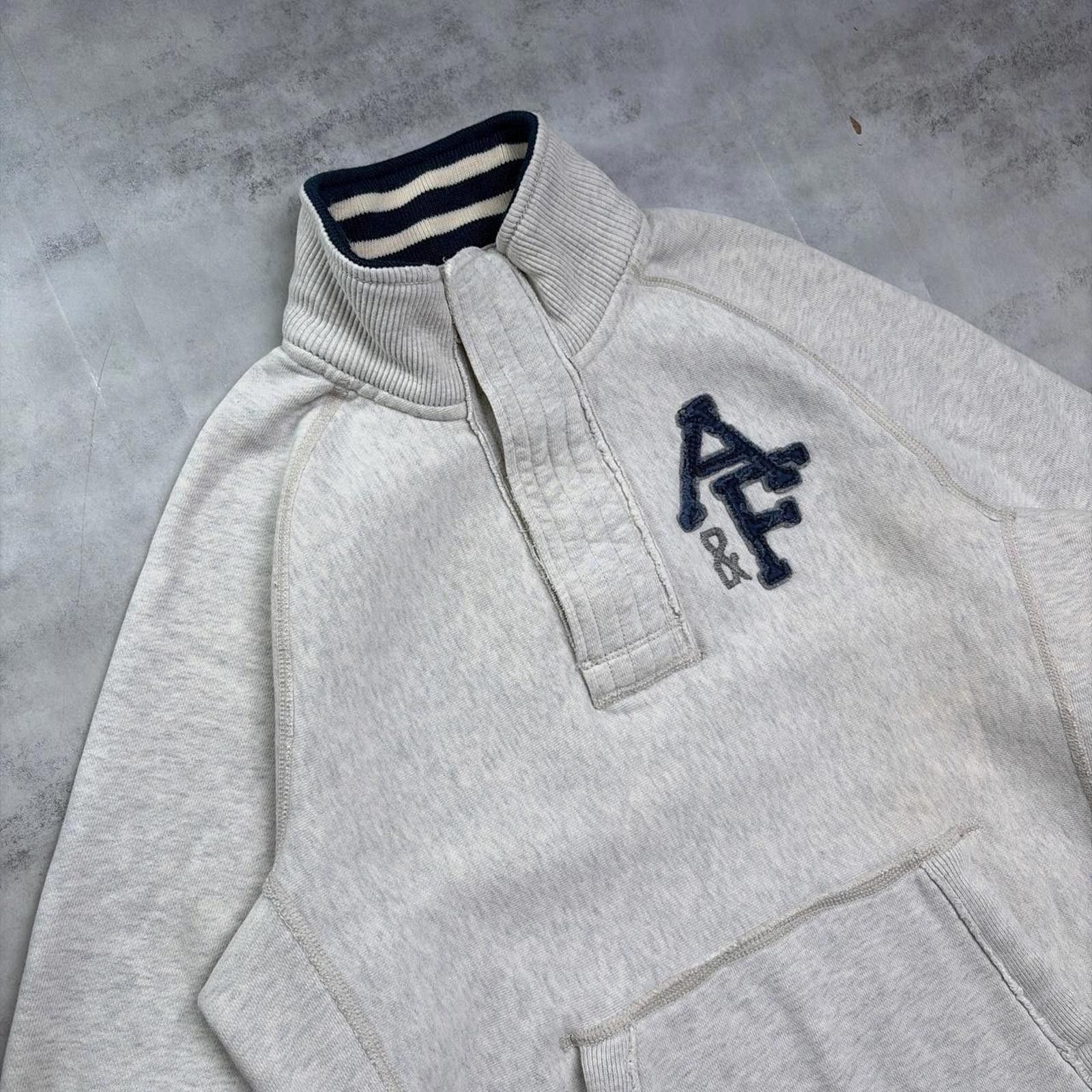 Abercrombie & Fitch Y2K Abercrombie & Fitch Heavyweight Quarter Zip Sweater Size US L / EU 52-54 / 3 - 5 Thumbnail