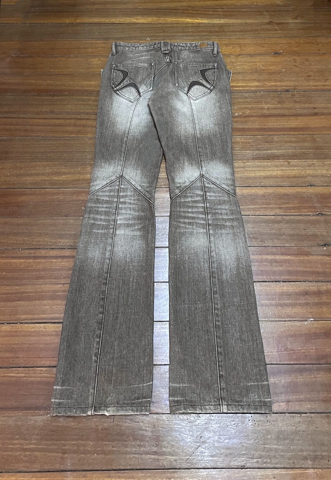 14th Addiction Rare Design Vintage Brand Nicole Club Flared Jeans 1990s Size US 31 - 2 Thumbnail