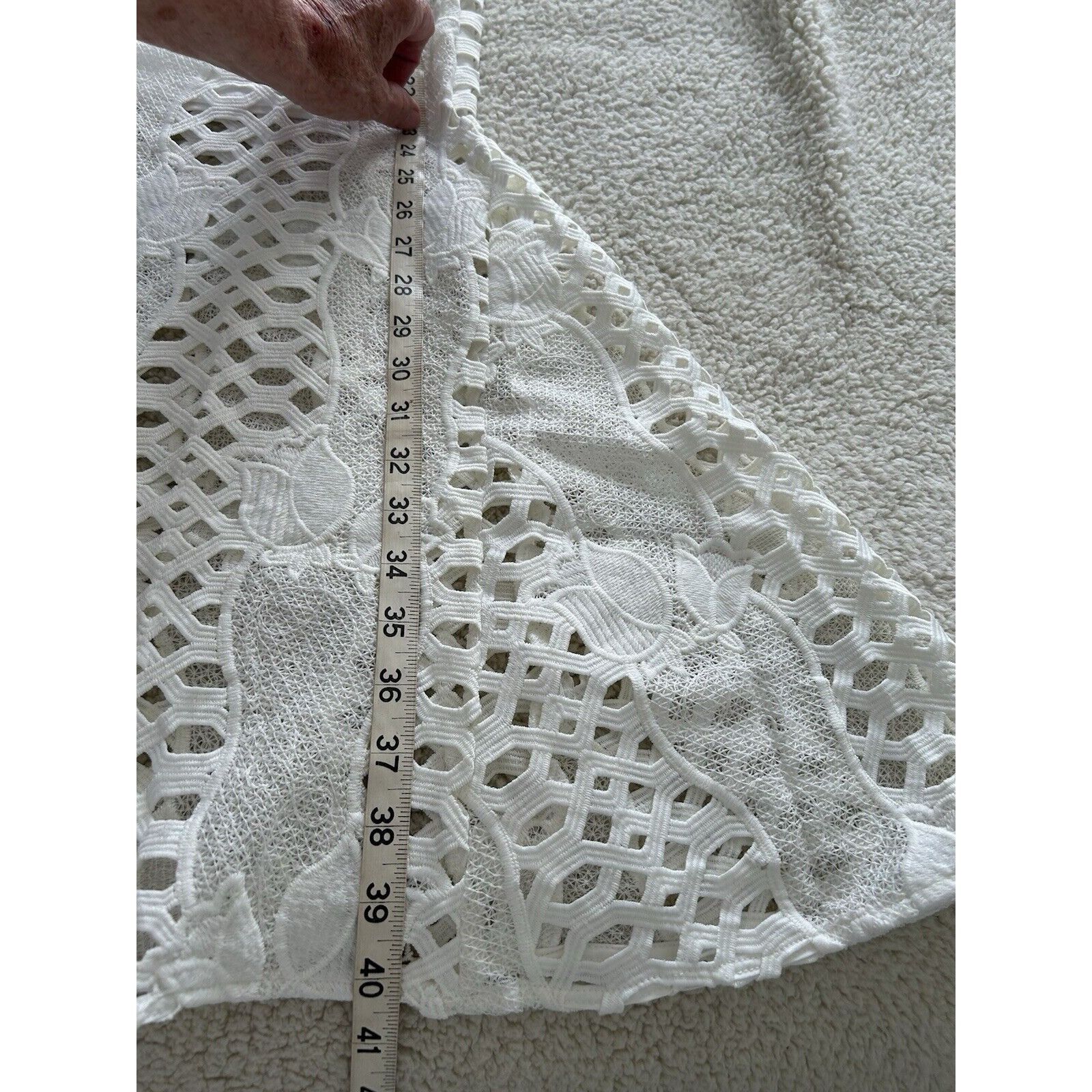Other Endless Rose Strappy-Back Halter Neck White Lace Mermaid Bod Size L / US 10 / IT 46 - 10 Thumbnail