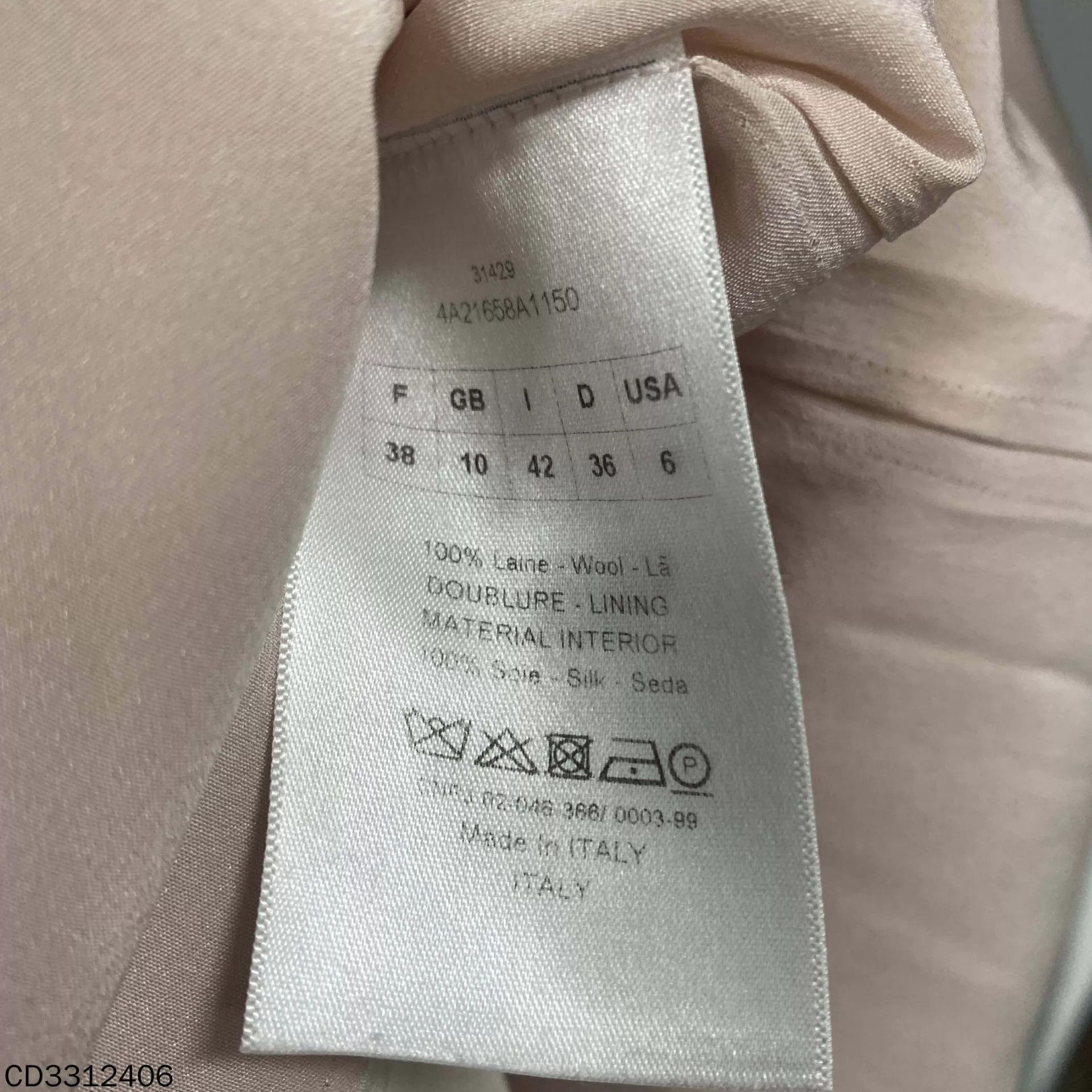 Dior Dior women's pink wool vest dress size 38 Size S / US 4 / IT 40 - 3 Thumbnail