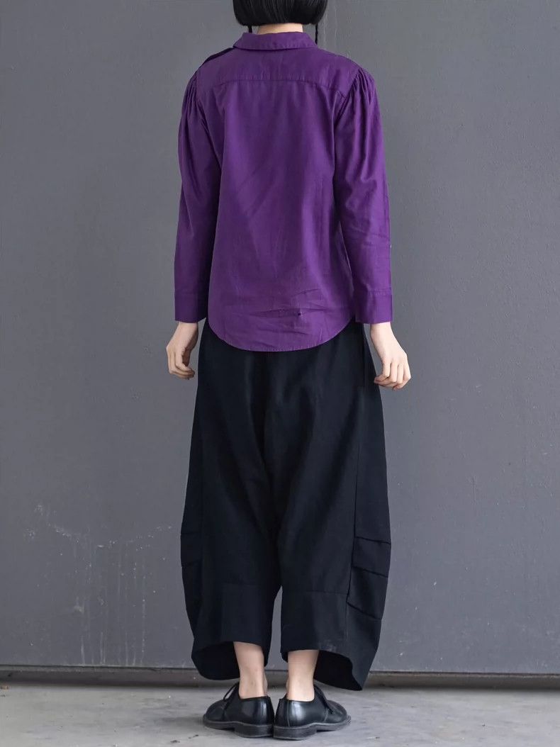 Kenzo KENZO Vintage purple small round neck shirt in early days Size M / US 6-8 / IT 42-44 - 3 Thumbnail