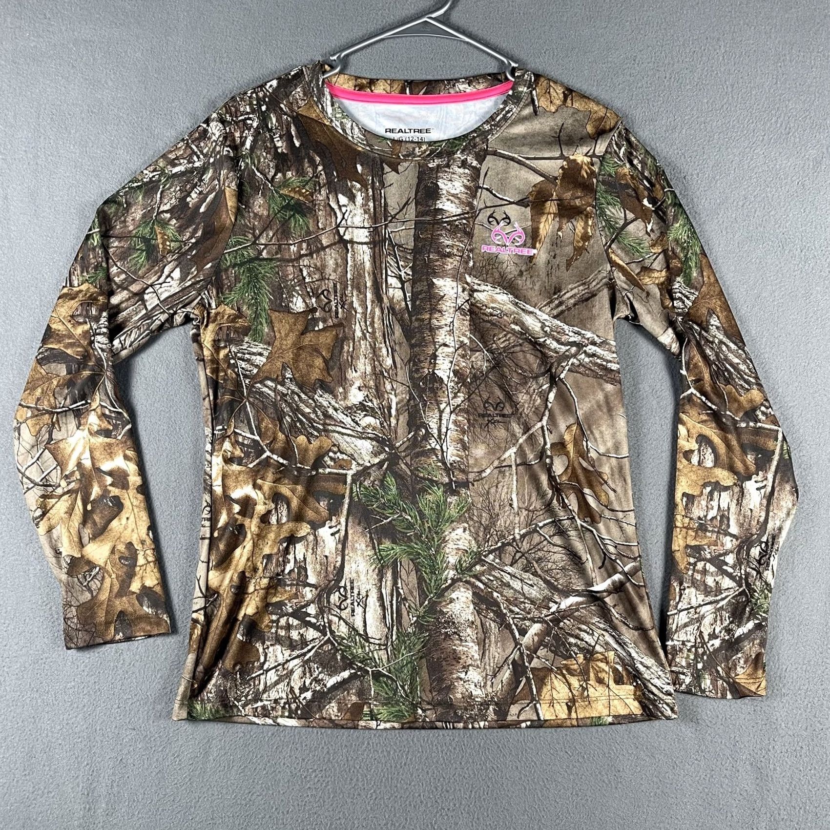 Realtree Realtree Shirt Womens Large 12-14 Camouflage Camo Long Sleeve Outdoor Hunting Size L / US 10 / IT 46 - 2 Thumbnail