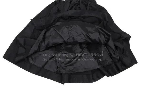Comme des Garcons Comme Des Garcons size S Black vintage slashed half skirt Size 23" - 4 Thumbnail