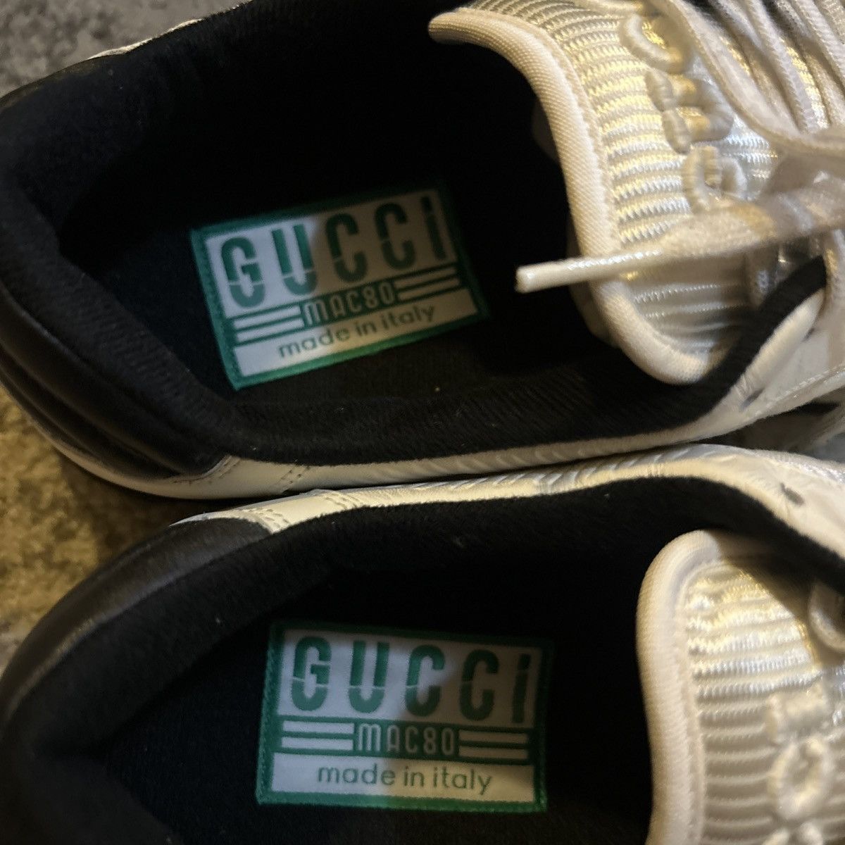 Gucci Gucci Mac80 Sneaker Off White Black Size US 9 / EU 42 - 5 Thumbnail