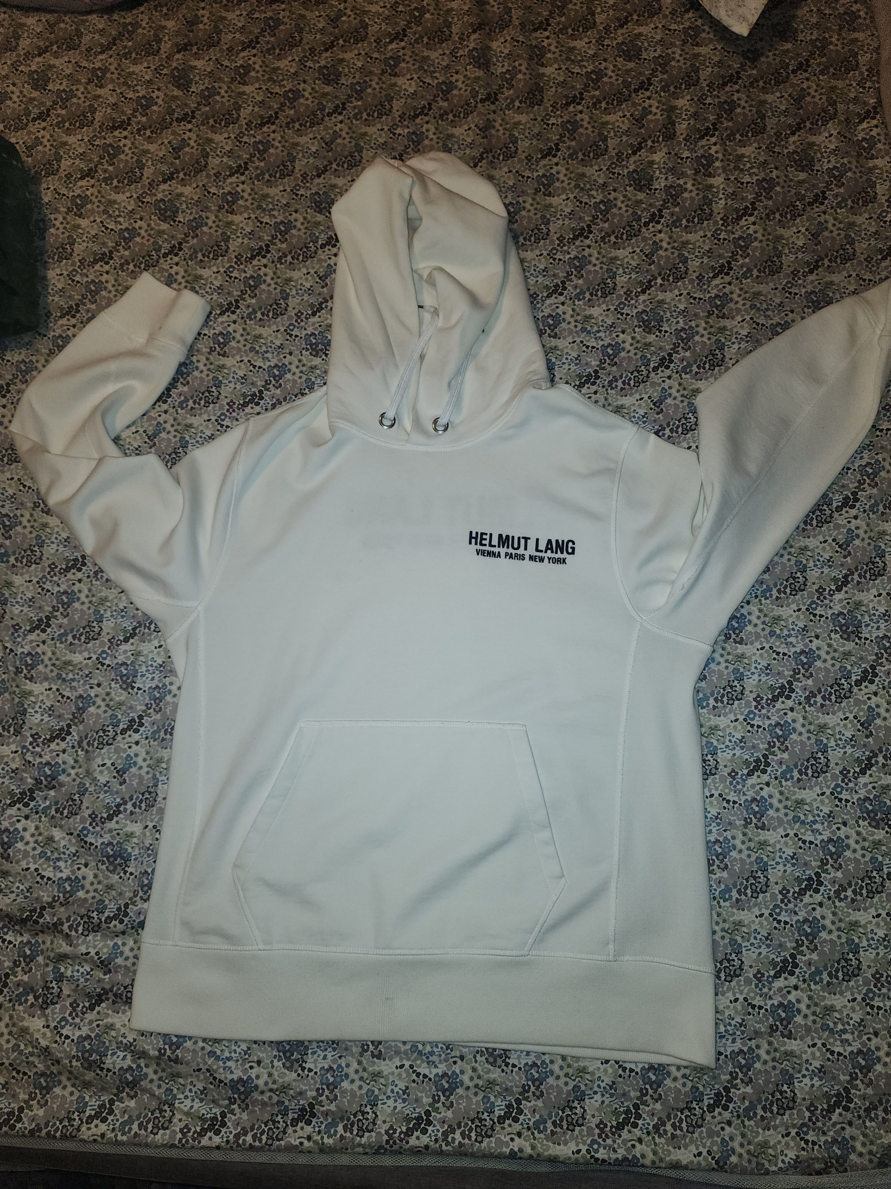 Helmut Lang Helmut Lang Eagle Hoodie Men's XL White Size US XL / EU 56 / 4 - 1 Thumbnail