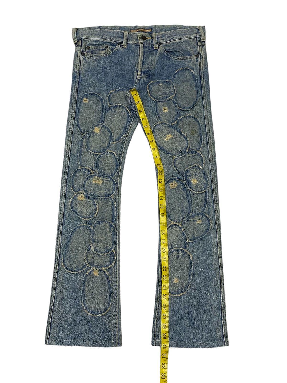Cosmic Wonder Rare🔥1999 Cosmic Wonder ‘MADONNA’ Patchwork Distressed Denim Size 30" / US 8 / IT 44 - 21 Thumbnail