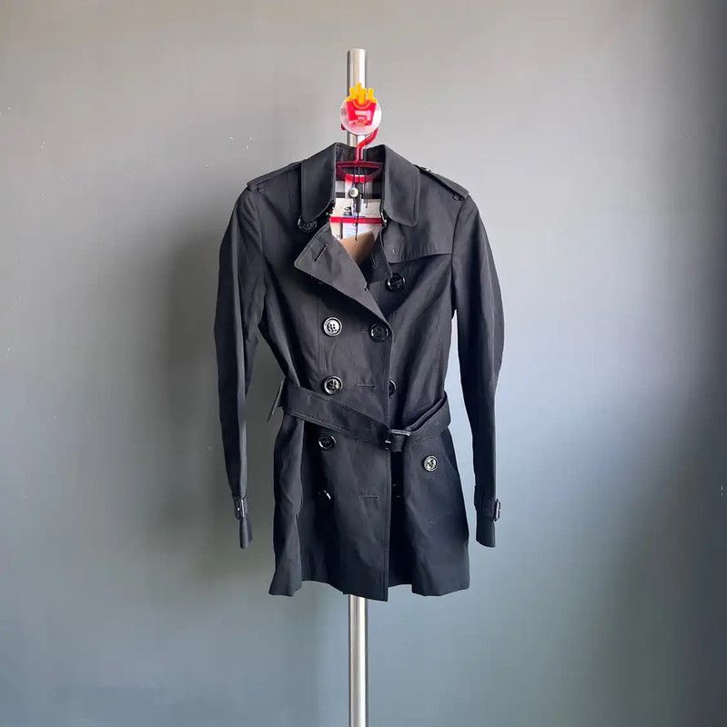 Burberry Burberry Black Women's Trench Coat Size S Size S / US 4 / IT 40 - 1 Thumbnail