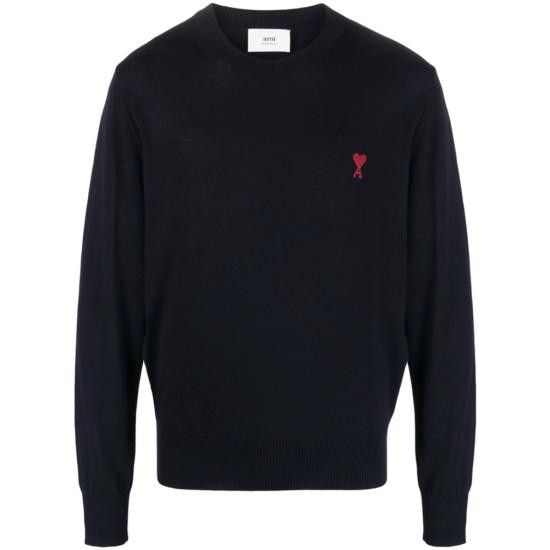 AMI AMI Men Sweatshirts BFHKS111 KN0025 430 BLUE Size US XL / EU 56 / 4 - 1 Thumbnail