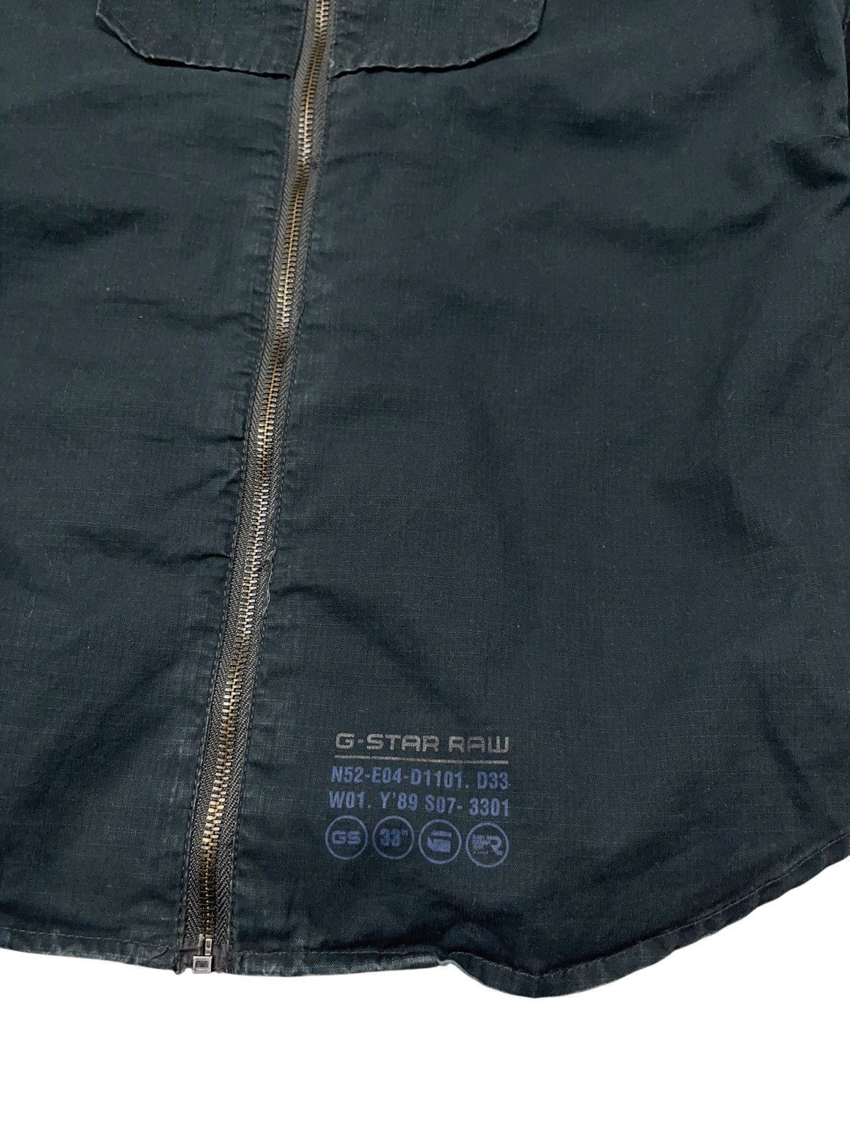 G-Star Vintage G-Star Raw Zip Biker Jacket Lightweight Overshirt Size S / US 4 / IT 40 - 6 Thumbnail