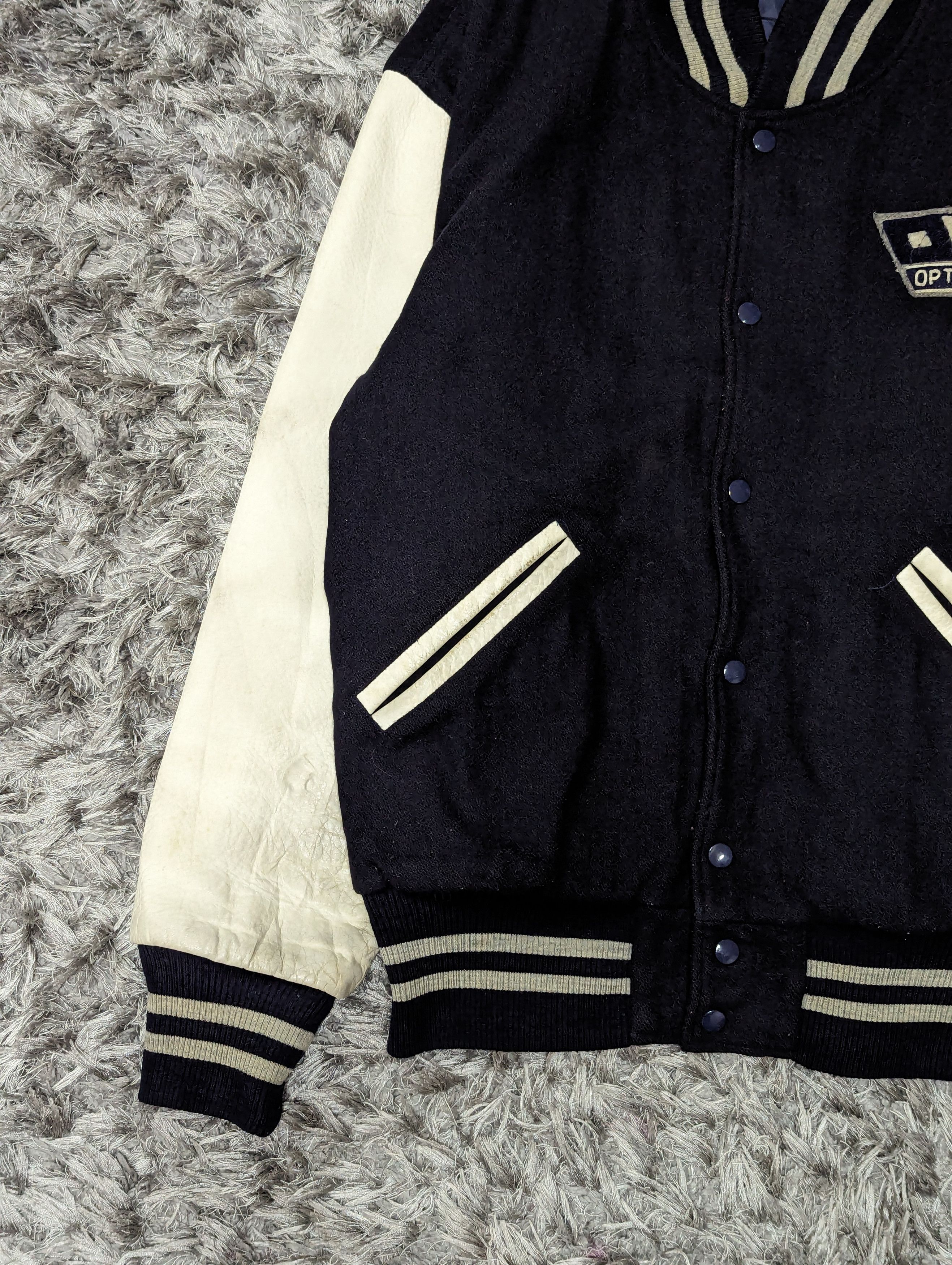 Delong Vintage Optic War Lock Leather Varsity Jacket Bomber Size US L / EU 52-54 / 3 - 5 Thumbnail