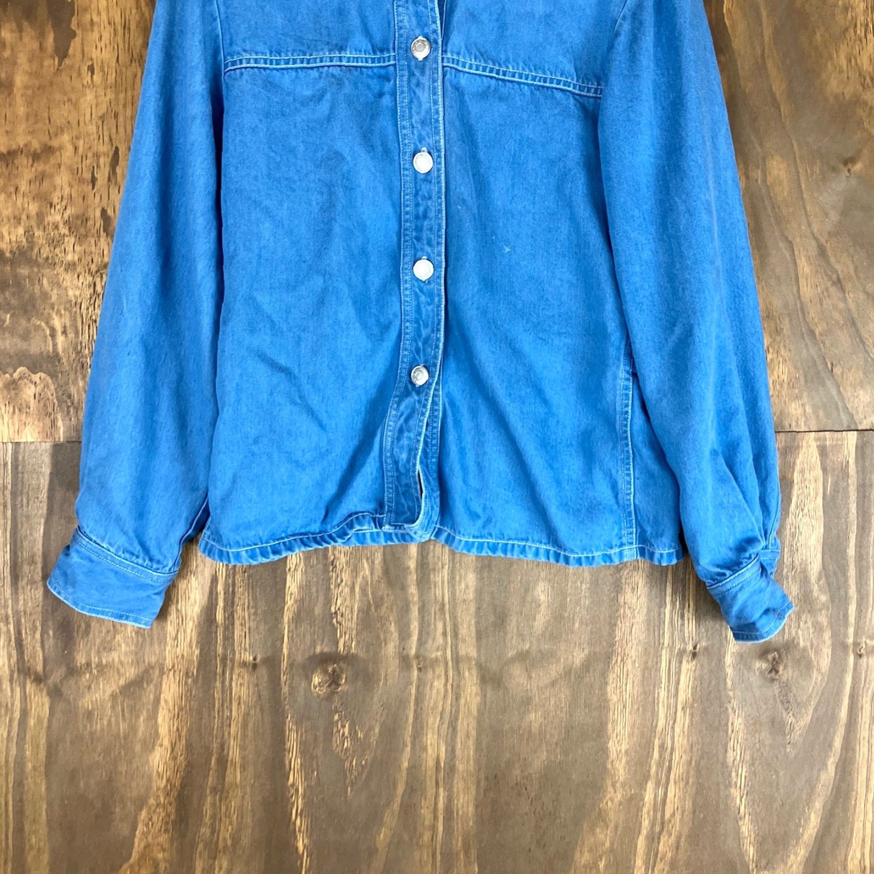 Pendleton Pendleton Womens Shirt Blue Chambray Tencel Button-Down Long Sleeve Small Size S / US 4 / IT 40 - 3 Thumbnail