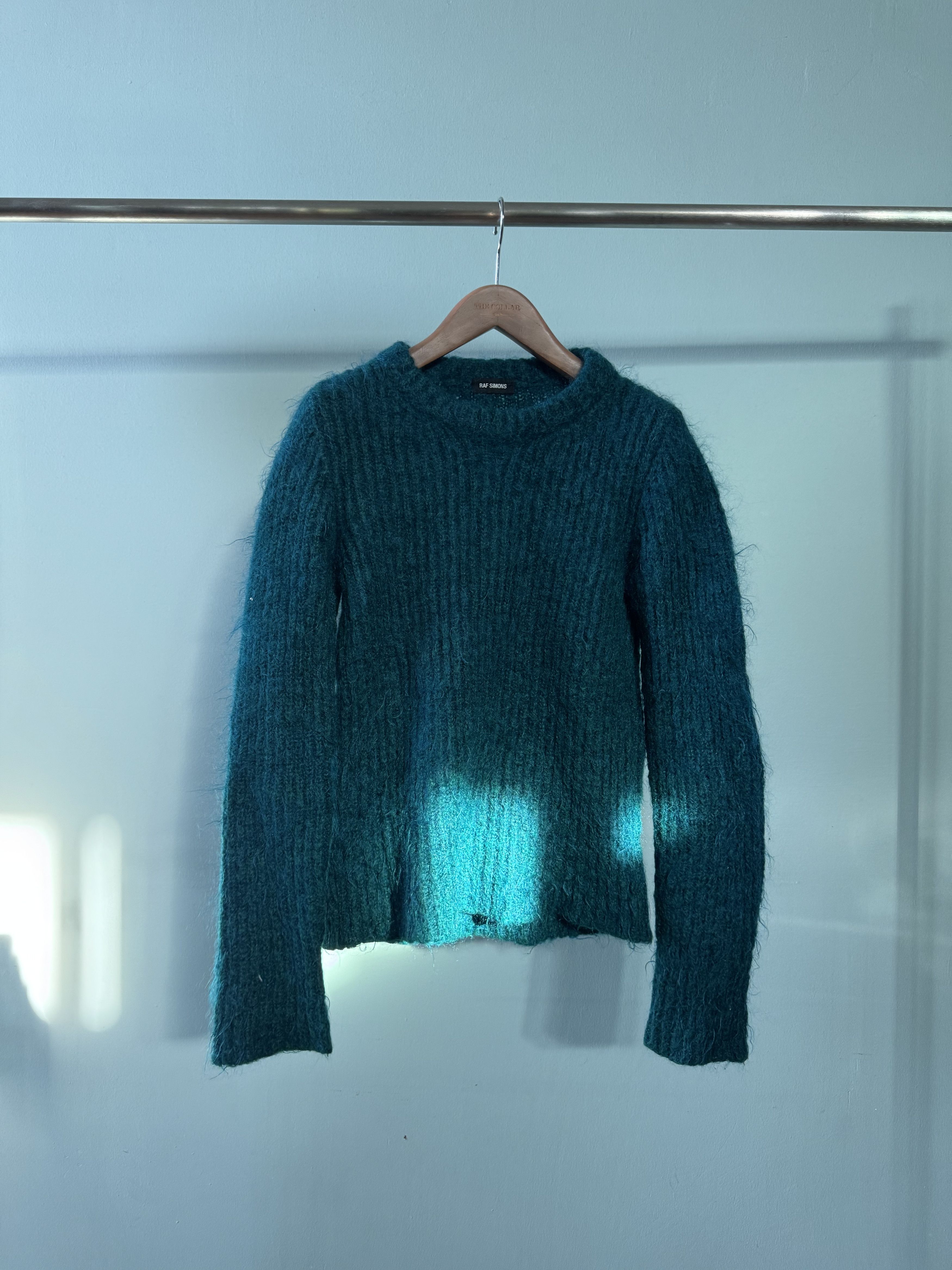 Raf Simons Raf Simons Green knit sweater Size US S / EU 44-46 / 1 - 9 Thumbnail