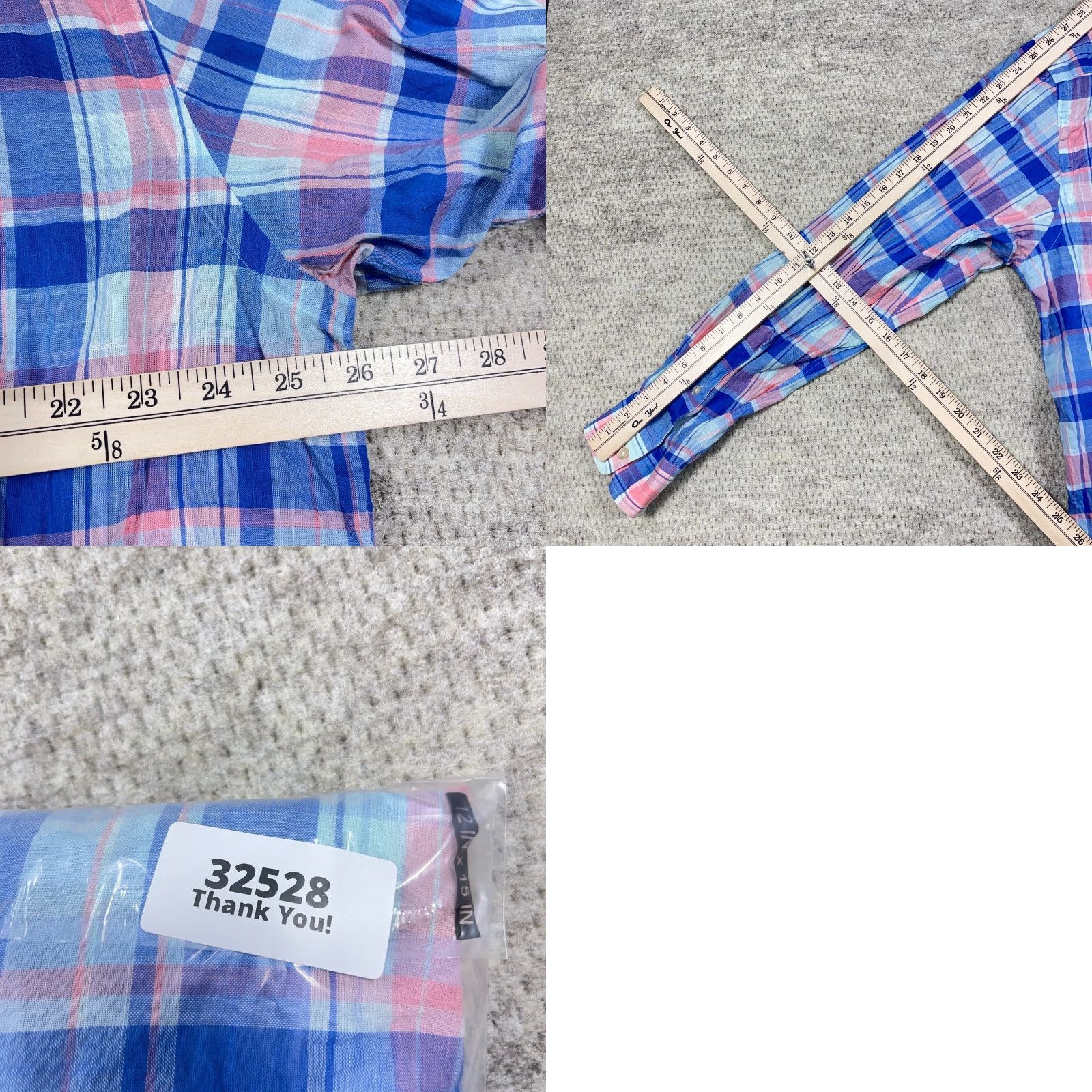 Vineyard Vines Vineyard Vines Shirt Men 2XL Slim Fit Tucker Blue Pink Plaid Button Up Shirt Size US XXL / EU 58 / 5 - 8 Thumbnail