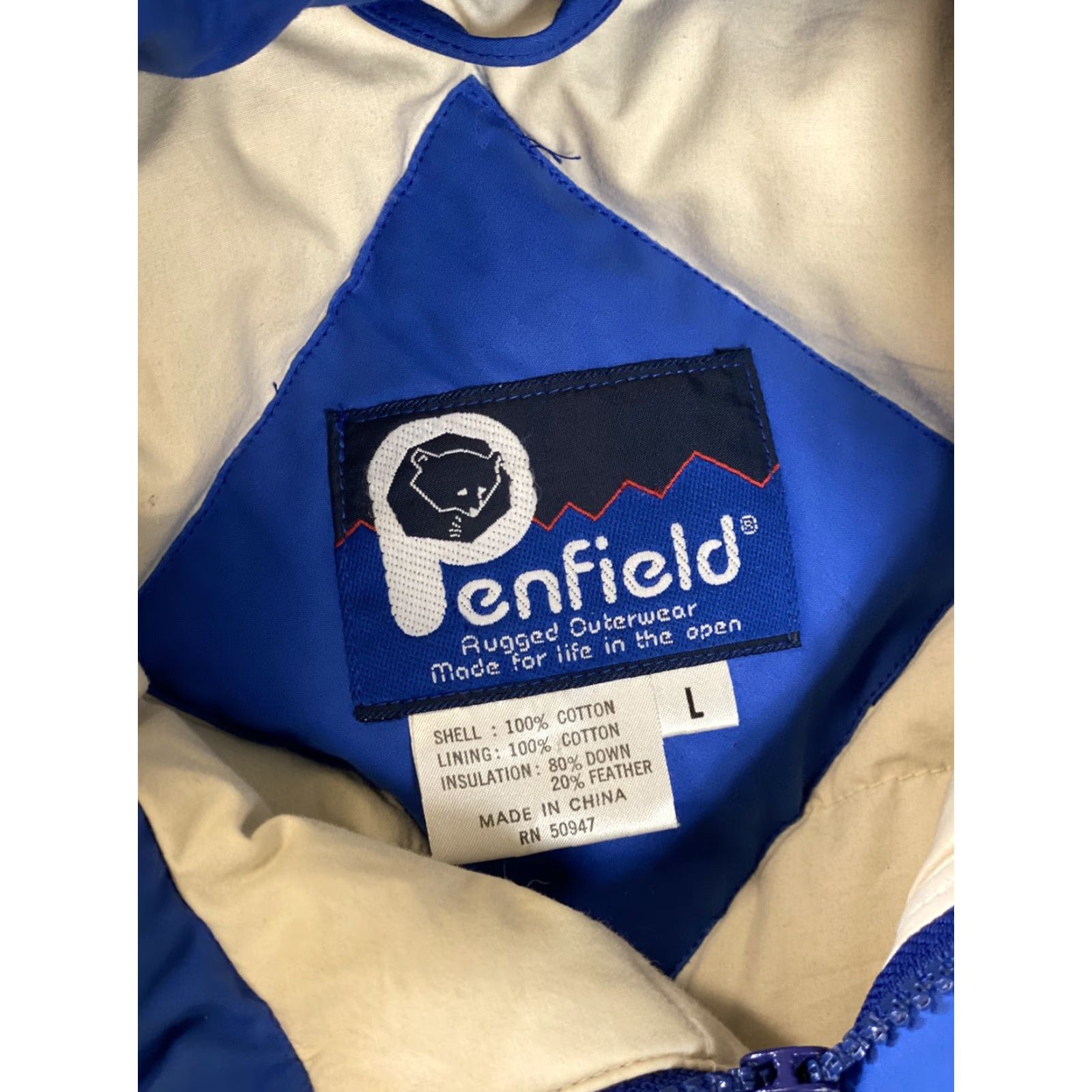 Penfield VINTAGE Penfield Down Puffer Vest Mens L Blue Snap Zip Front - Regular Size - Vest - Men - 80s 90s Outdoor USA Size US L / EU 52-54 / 3 - 4 Thumbnail