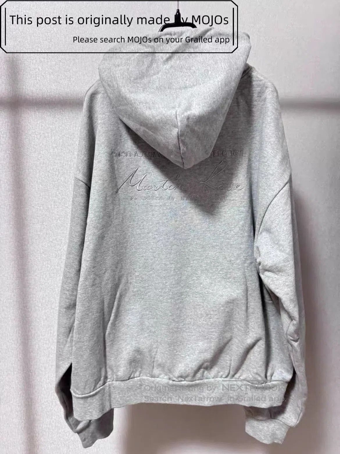 Martine Rose Martine Rose Back Logo Stitches Grey Hoodie. Size US L / EU 52-54 / 3 - 1 Thumbnail