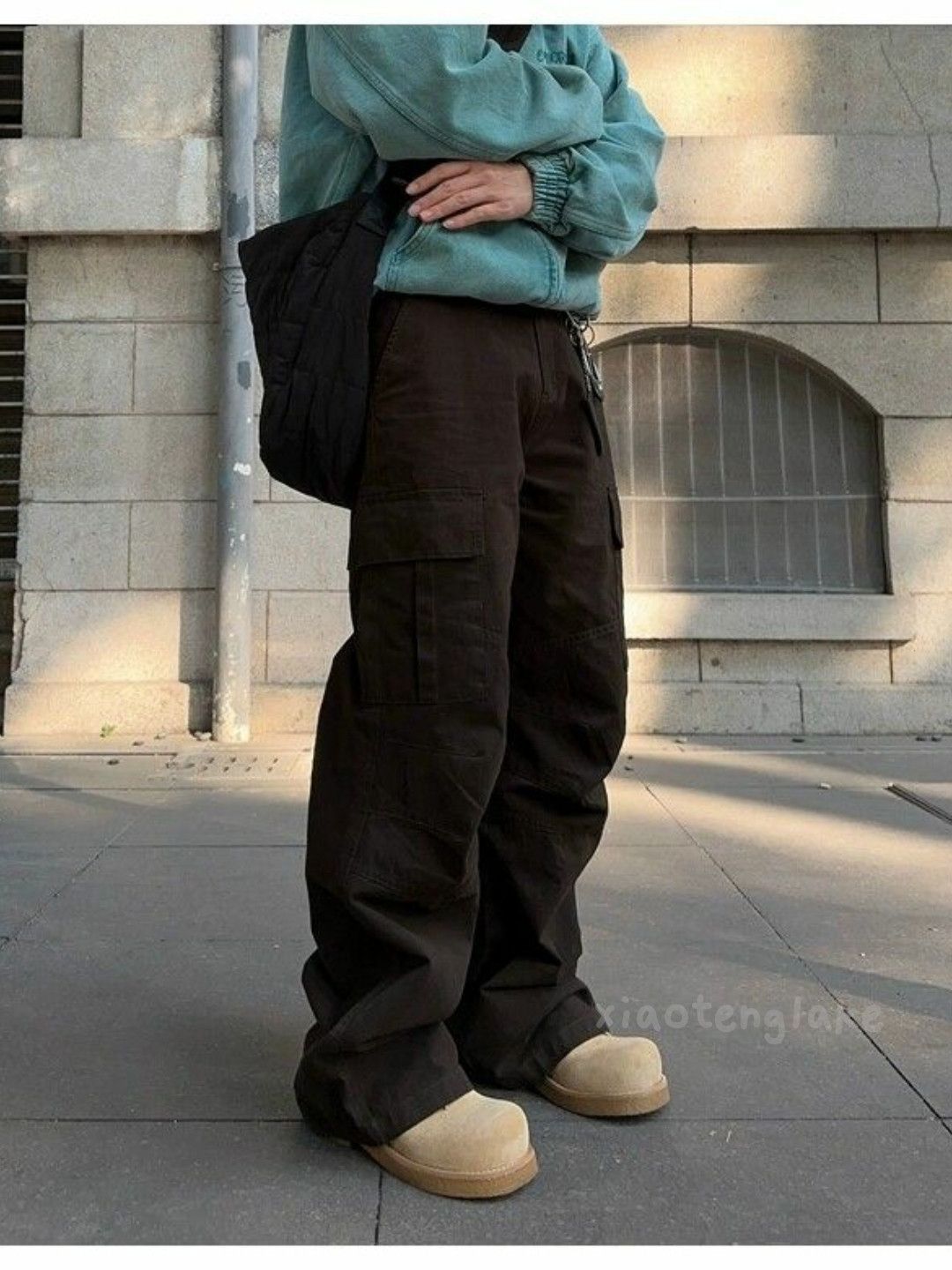 Designer × Japanese Brand × Vintage utility loose baggy skate hiphop military cargo pants Size US 30 / EU 46 - 2 Thumbnail