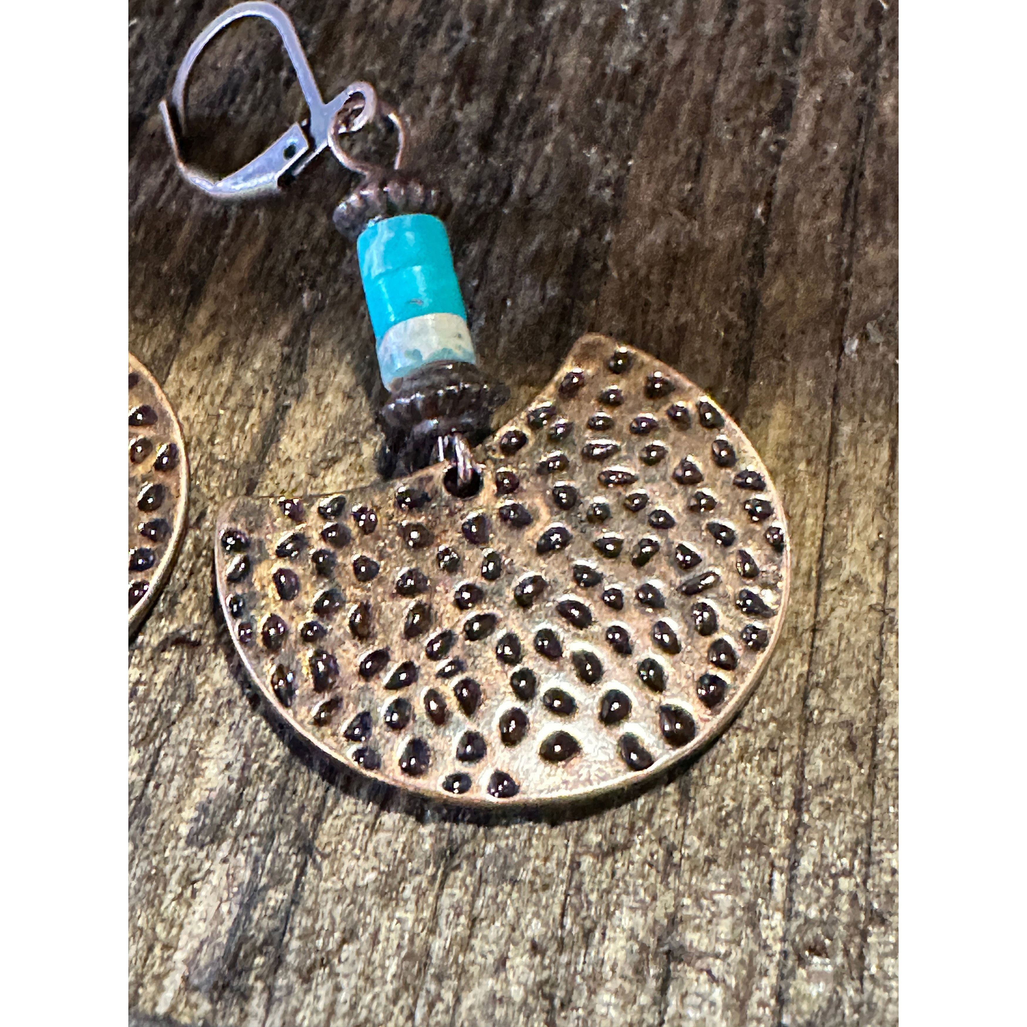 Other Boho Vintage Chic Southwestern Copper Dangle Wire Earrings, Size ONE SIZE - 6 Thumbnail